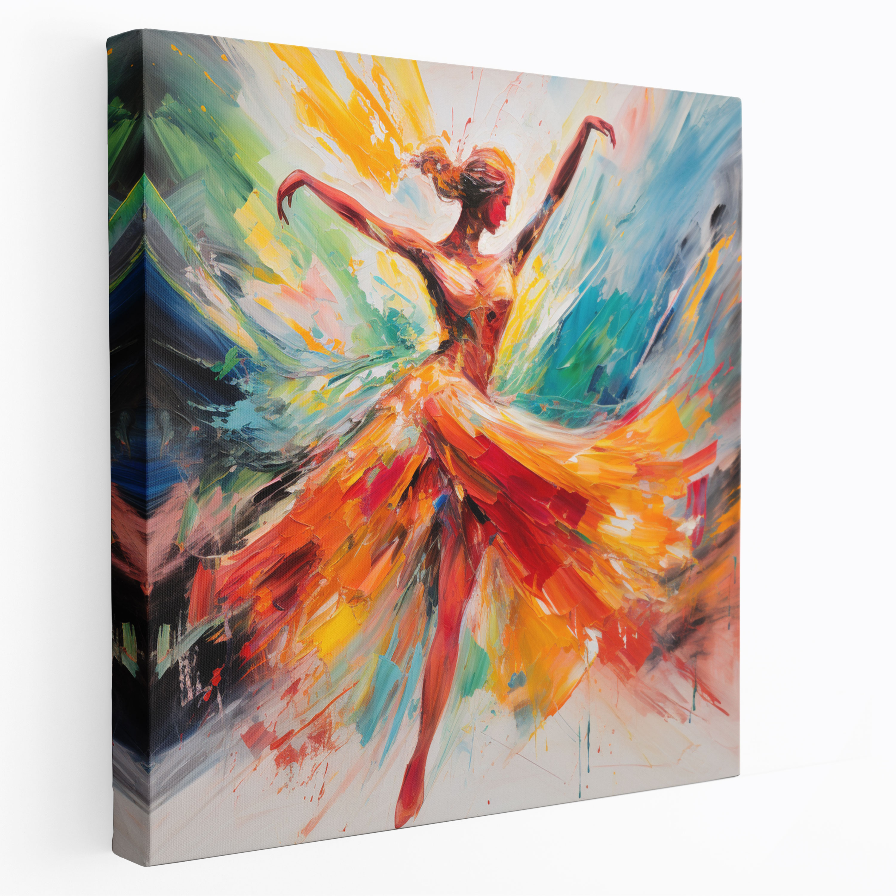 Ballerina Abstract Expressionism Canvas Print - Ballerina, Canvas Print, Abstract Expressionism, Home Decoration