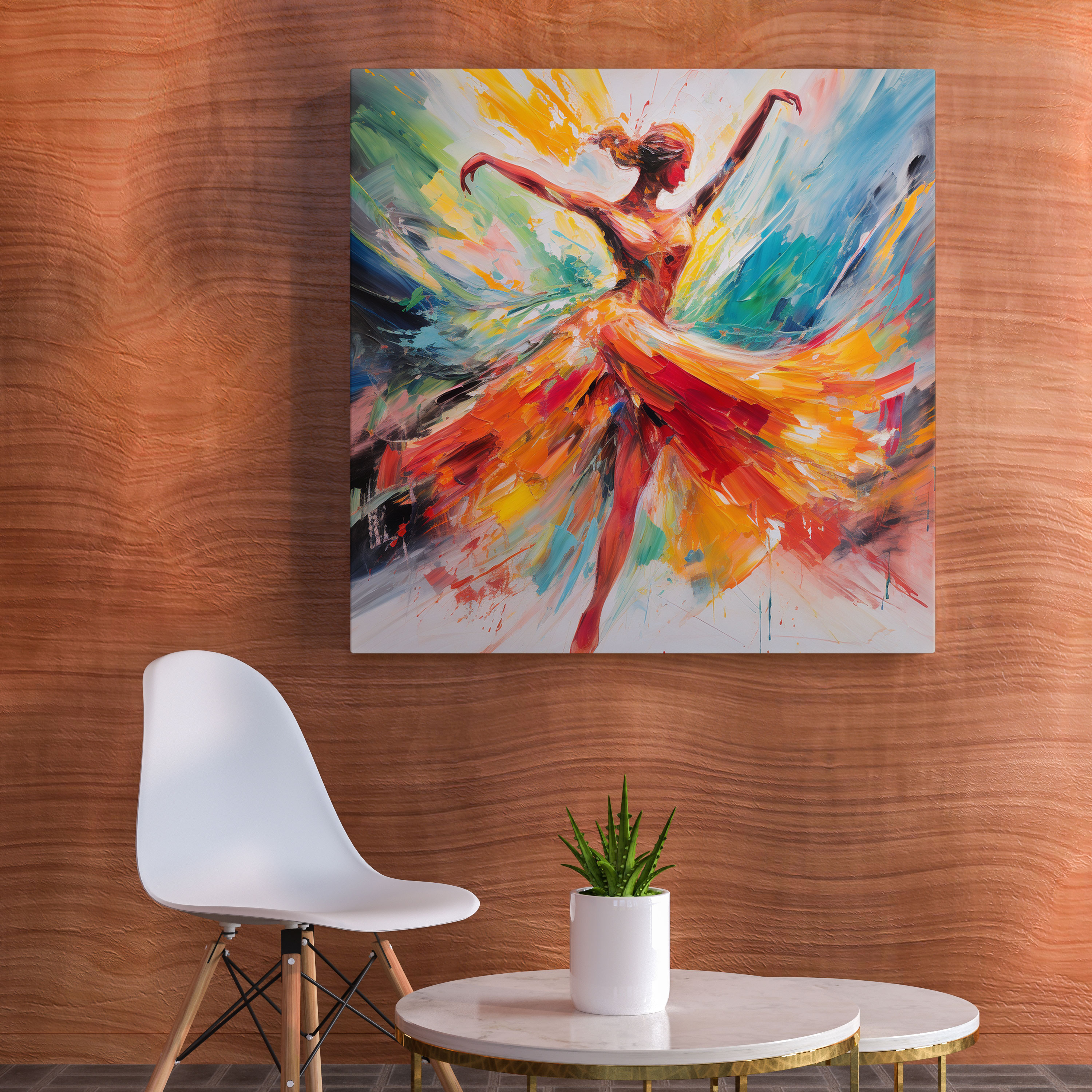 Ballerina Abstract Expressionism Canvas Print - Ballerina, Canvas Print, Abstract Expressionism, Home Decoration