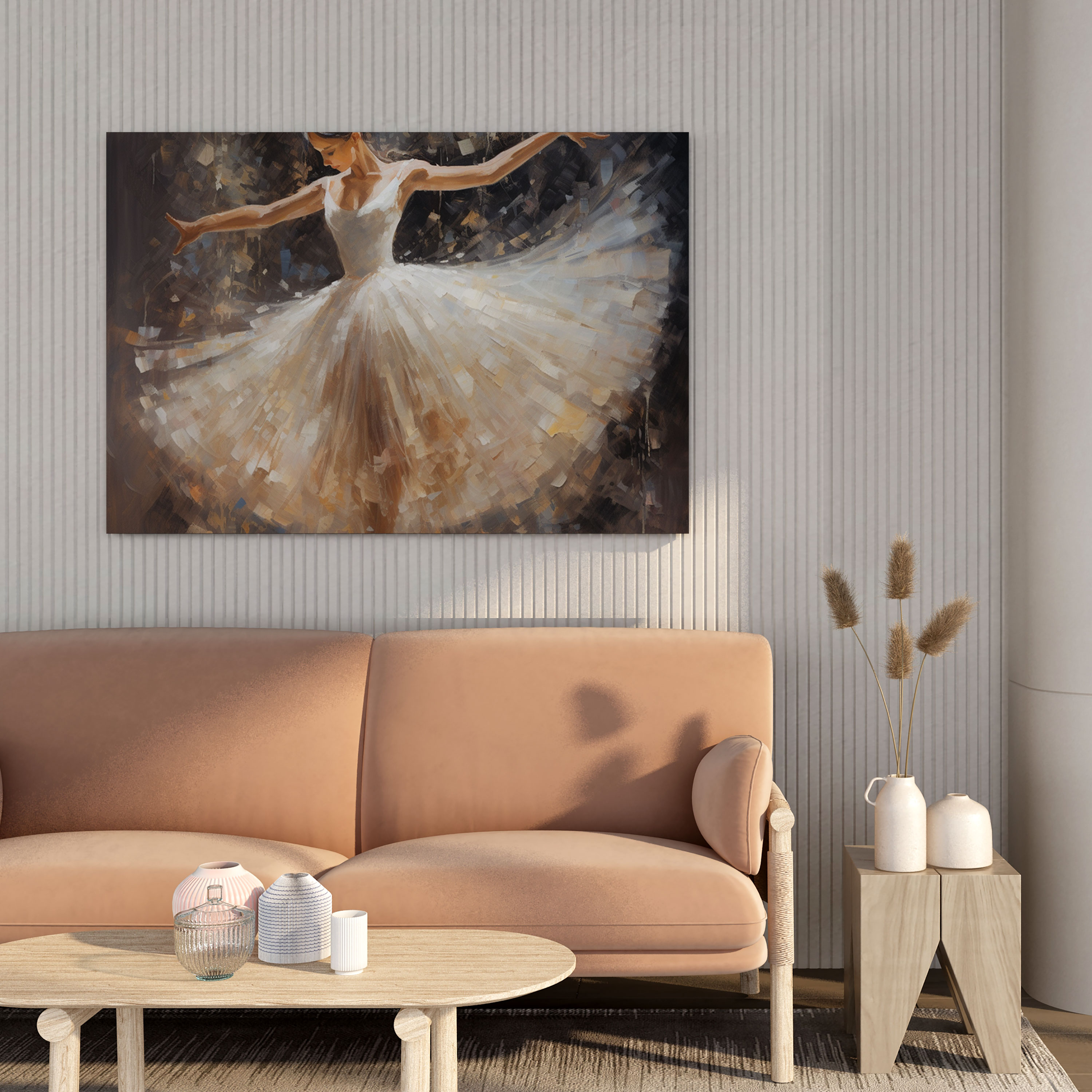 Impressionist Ballerina Canvas Print - Ballerina, Wall Art, Canvas Wall Art, Graceful Movement