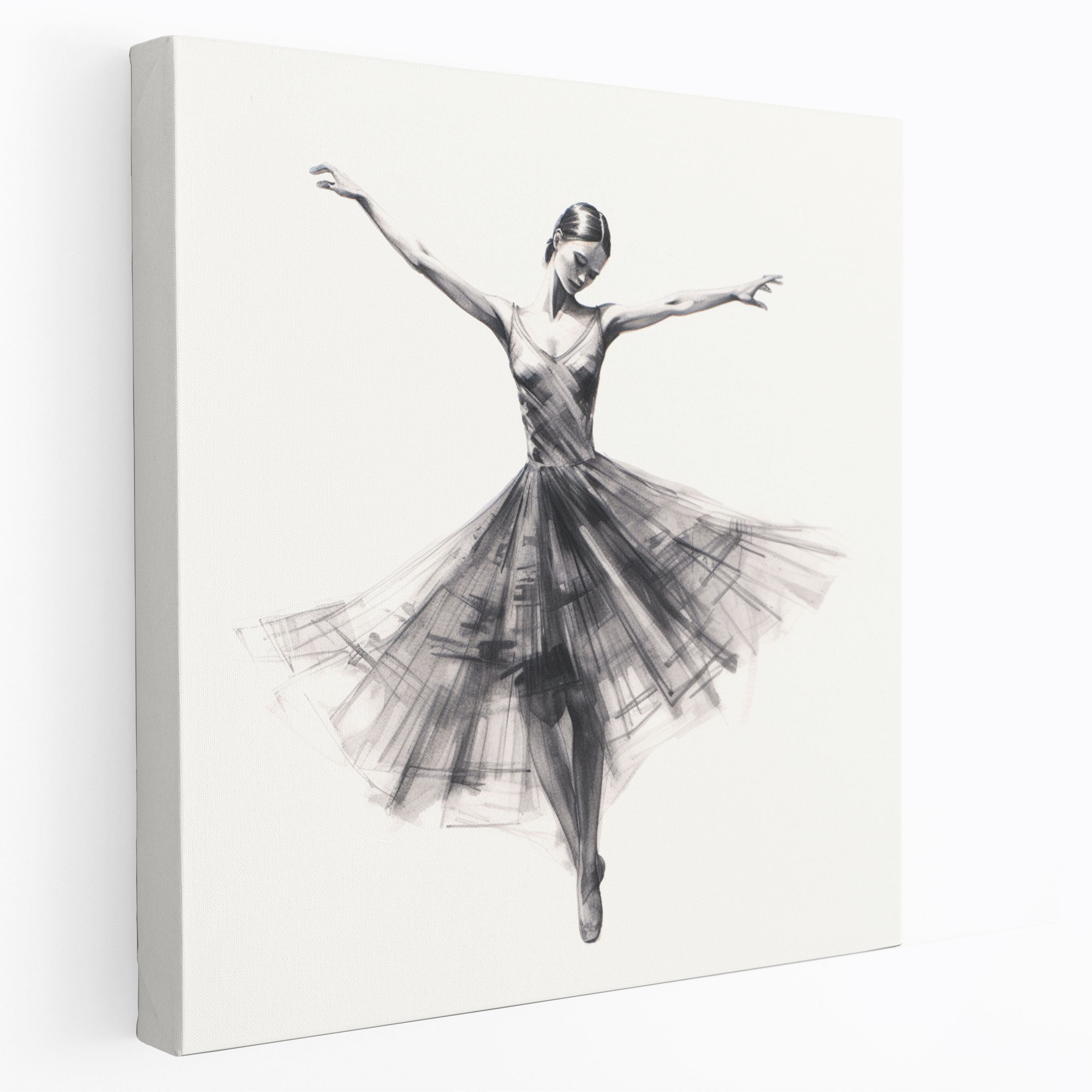 Minimalist Ballerina Canvas Print - Ballerina, Canvas, Canvas Print, Canvas Wall Art
