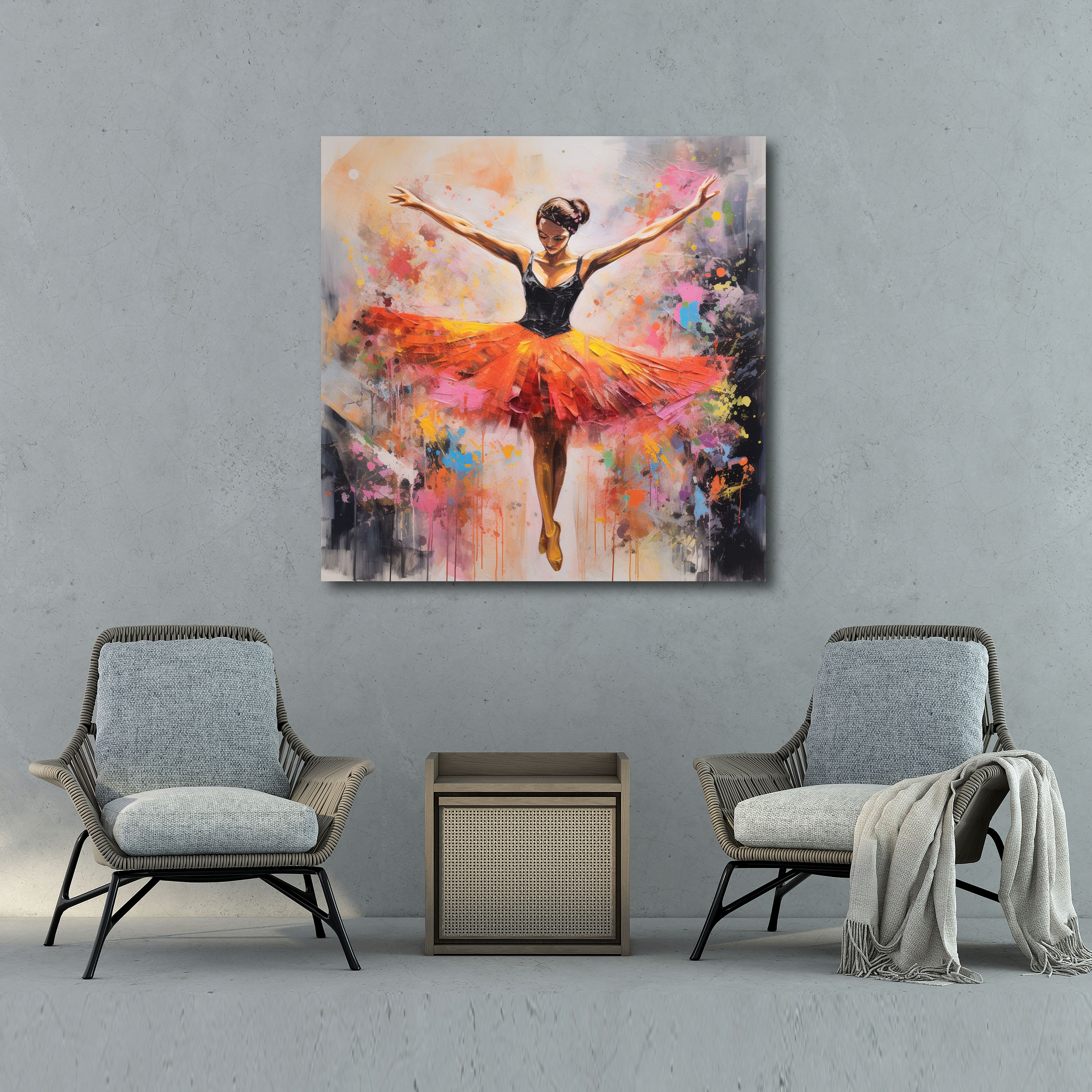 Contemporary Ballerina Canvas Print - Ballerina, Canvas, Wall Decoration, Canvas Wall Art