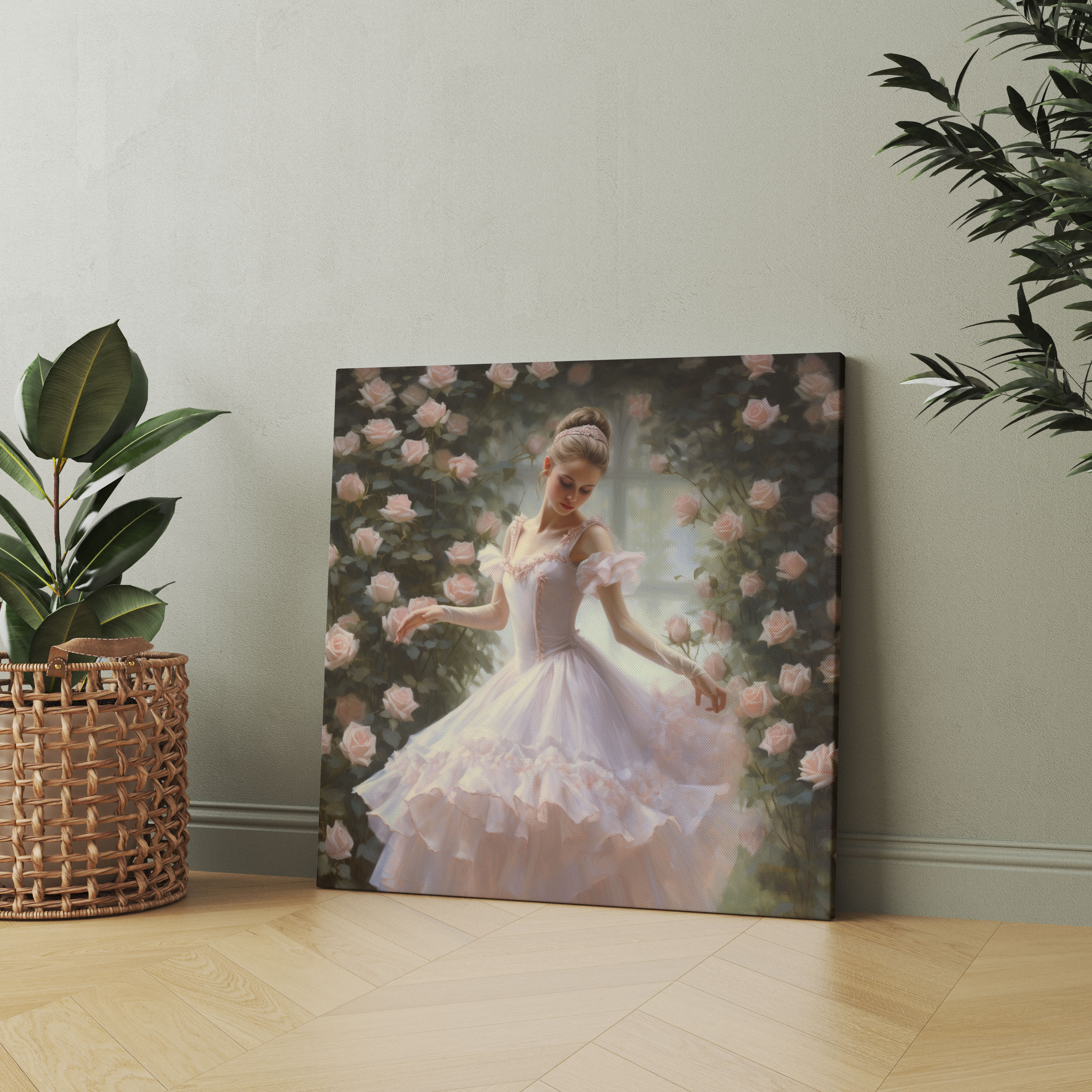 Romantic Ballet Ballerina Canvas Print - Ballerina, Home Decoration, Elegant, Wall Art