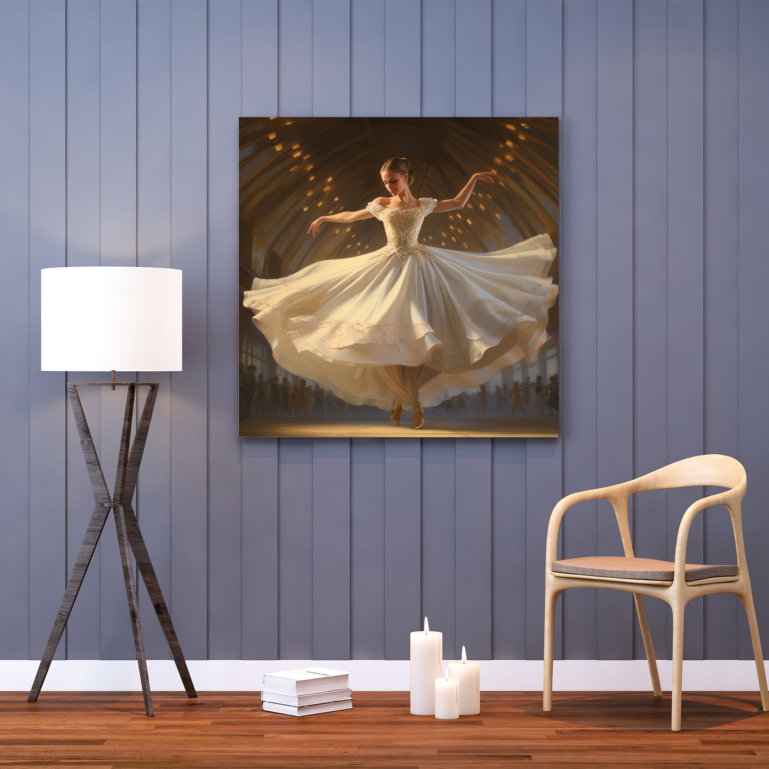 Graceful Performance Ballerina Canvas Print - Ballerina, Classical, Ballerina, Canvas Wall Art