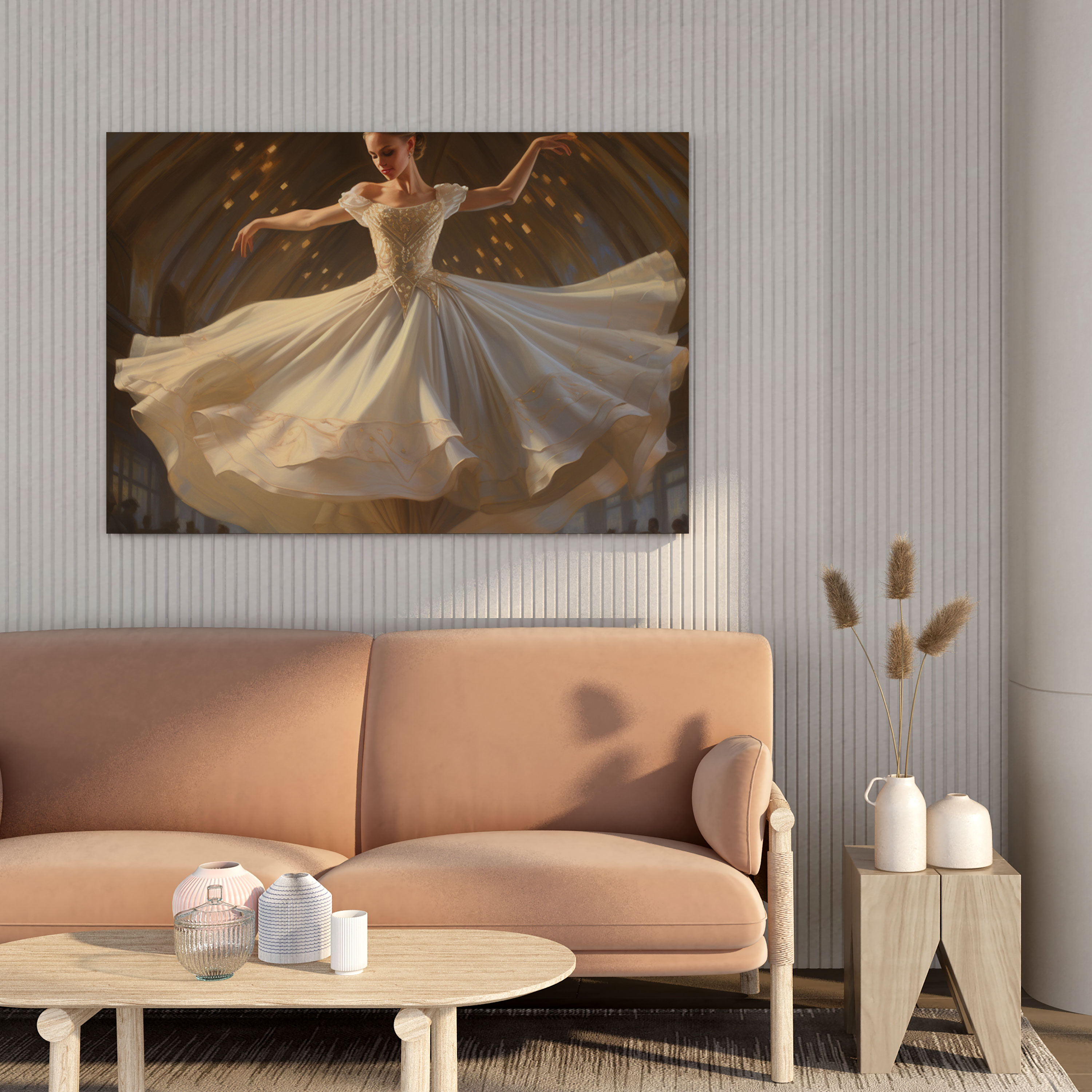 Graceful Performance Ballerina Canvas Print - Ballerina, Classical, Ballerina, Canvas Wall Art