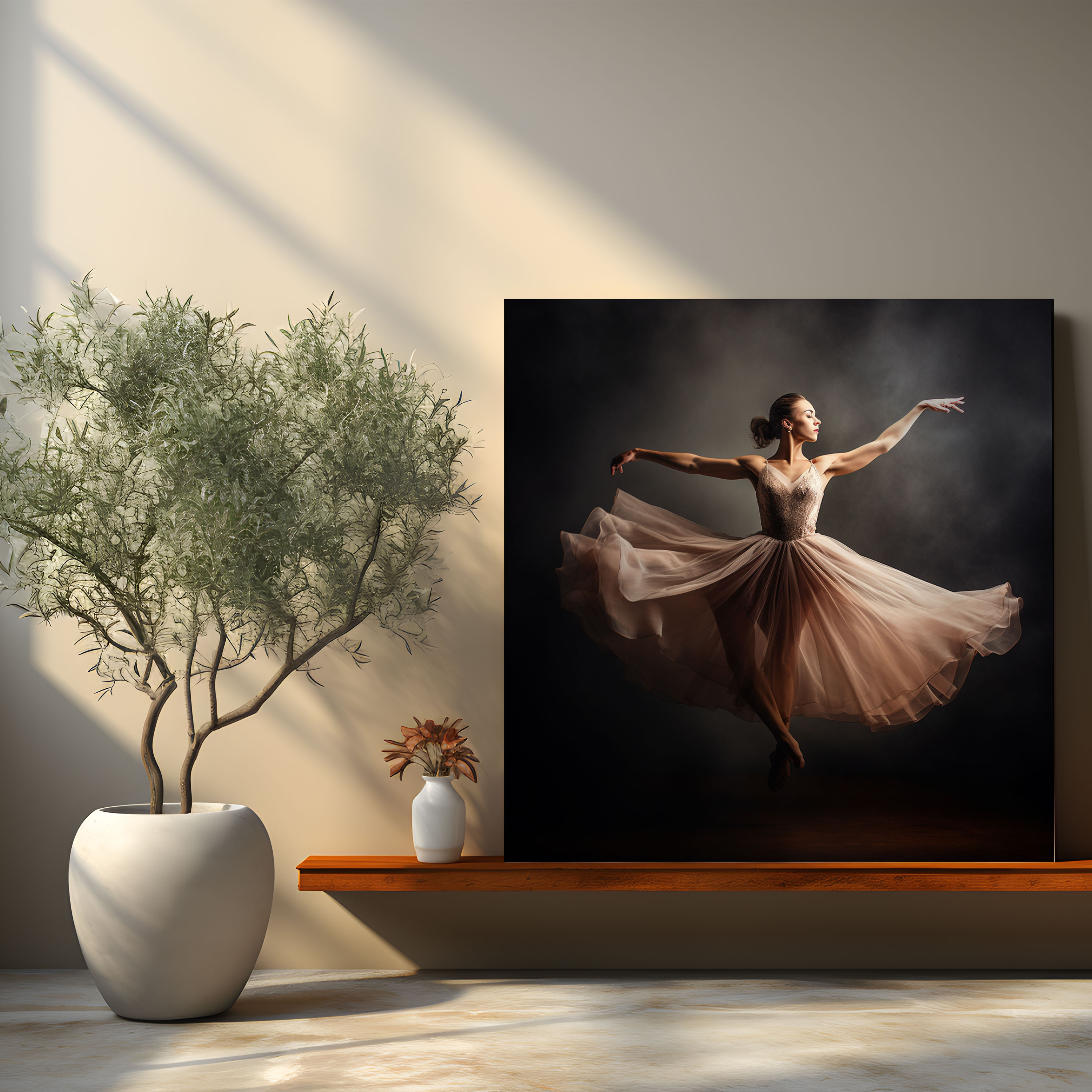 Powerful Elevation Ballerina Canvas Print - Ballerina, Ballerina, Canvas, Wall Decoration