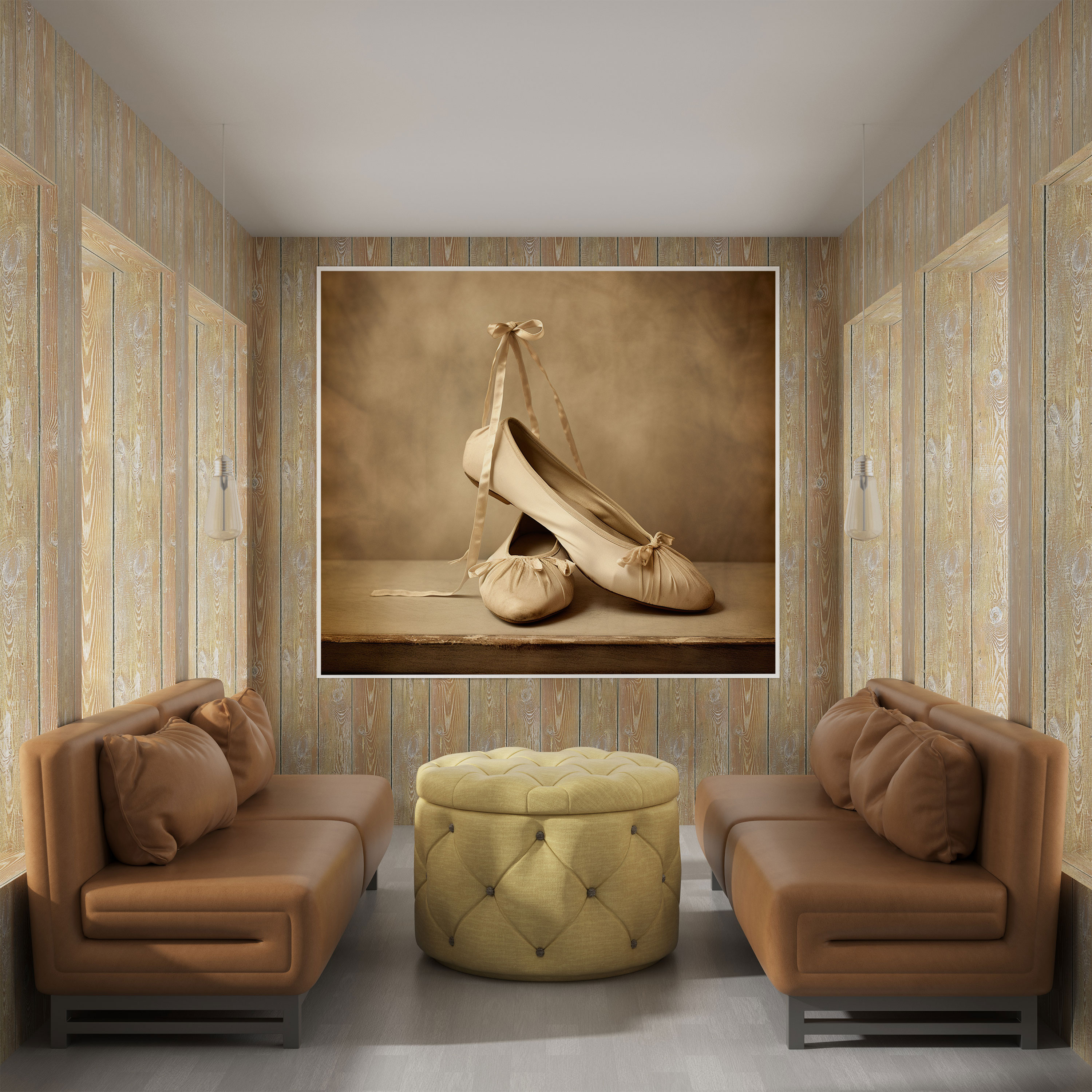 Enduring Passion Ballerina Canvas Print - Ballerina, Wall Decoration, Sepia Photograph, Canvas Print