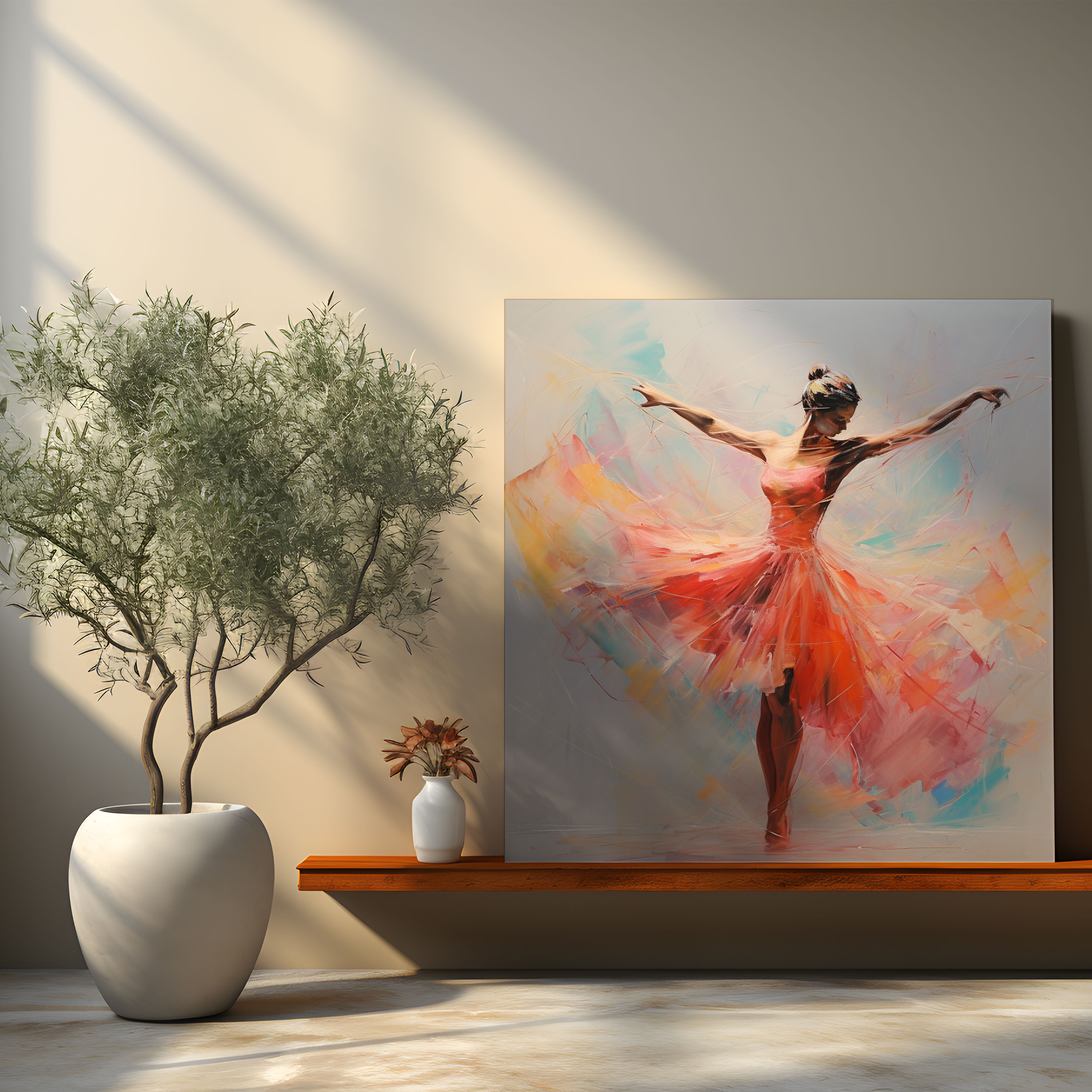 Fluid Rhythms Ballerina Canvas Print - Ballerina, Wall Decoration, Home Decoration, Ballerina