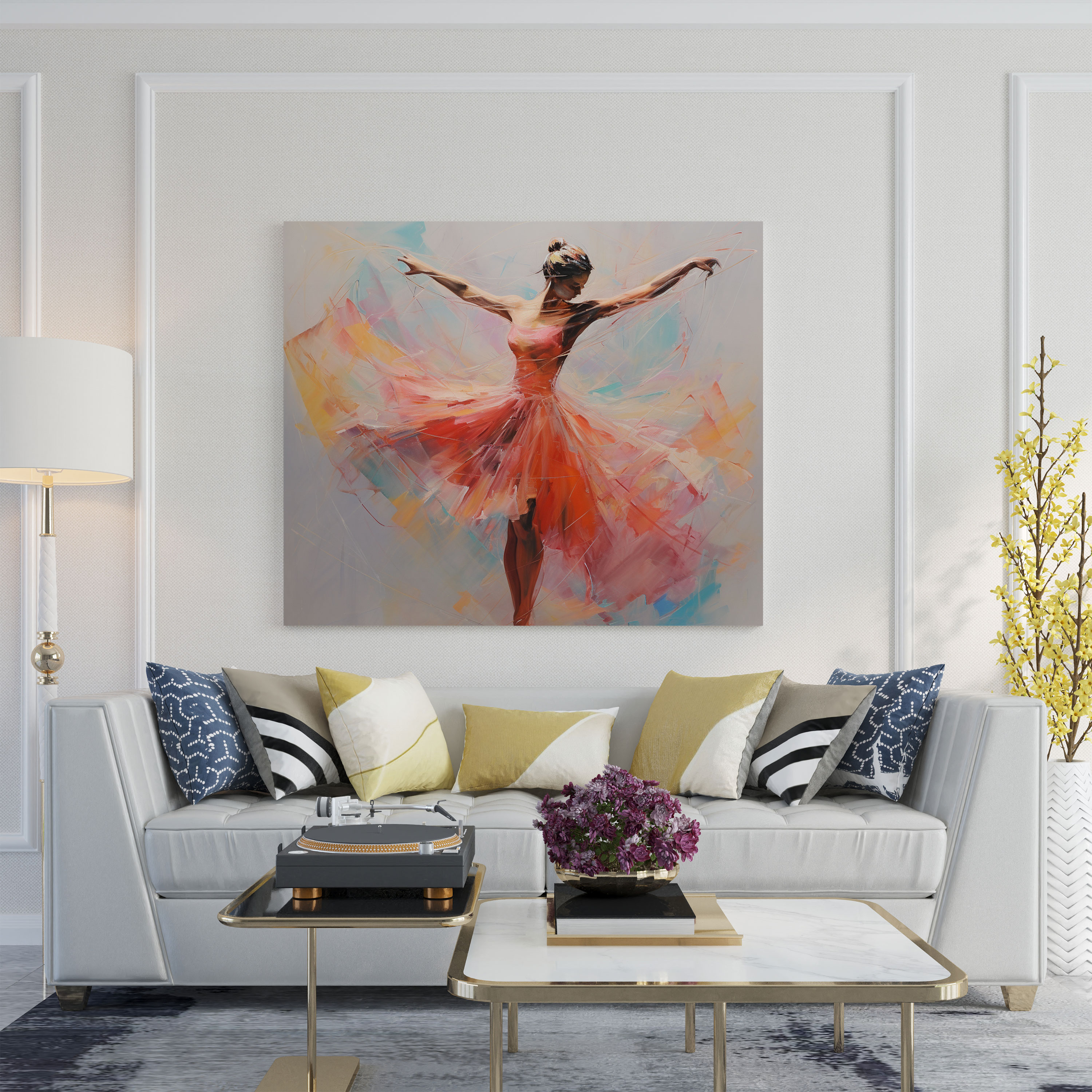 Fluid Rhythms Ballerina Canvas Print - Ballerina, Wall Decoration, Home Decoration, Ballerina