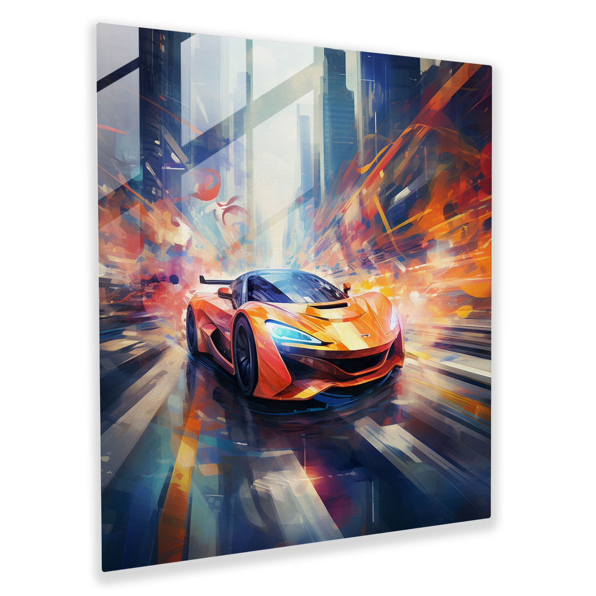 Bmw Abstract Glass Print - Bmw, Glass Art, Glass Wall Art, Home Decoration