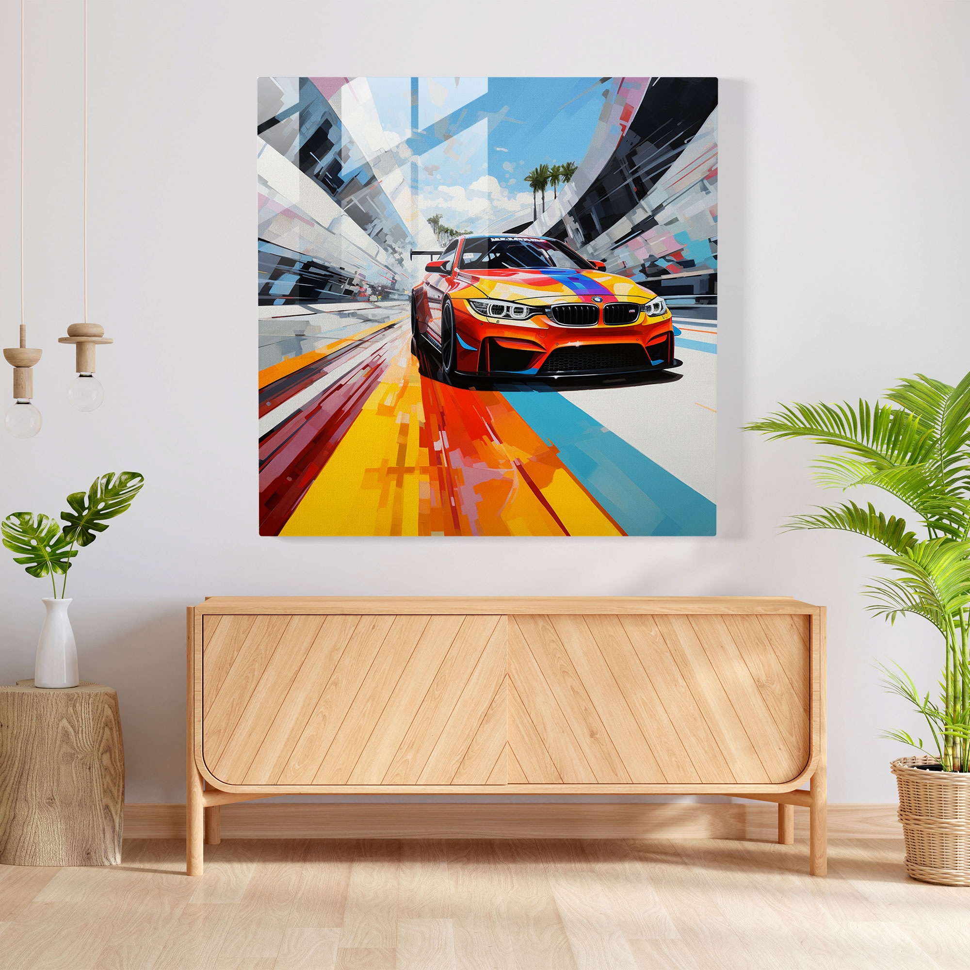 Bmw Contemporary Glass Print - Bmw, Wall Decoration, Glass Print, Glass Wall Art