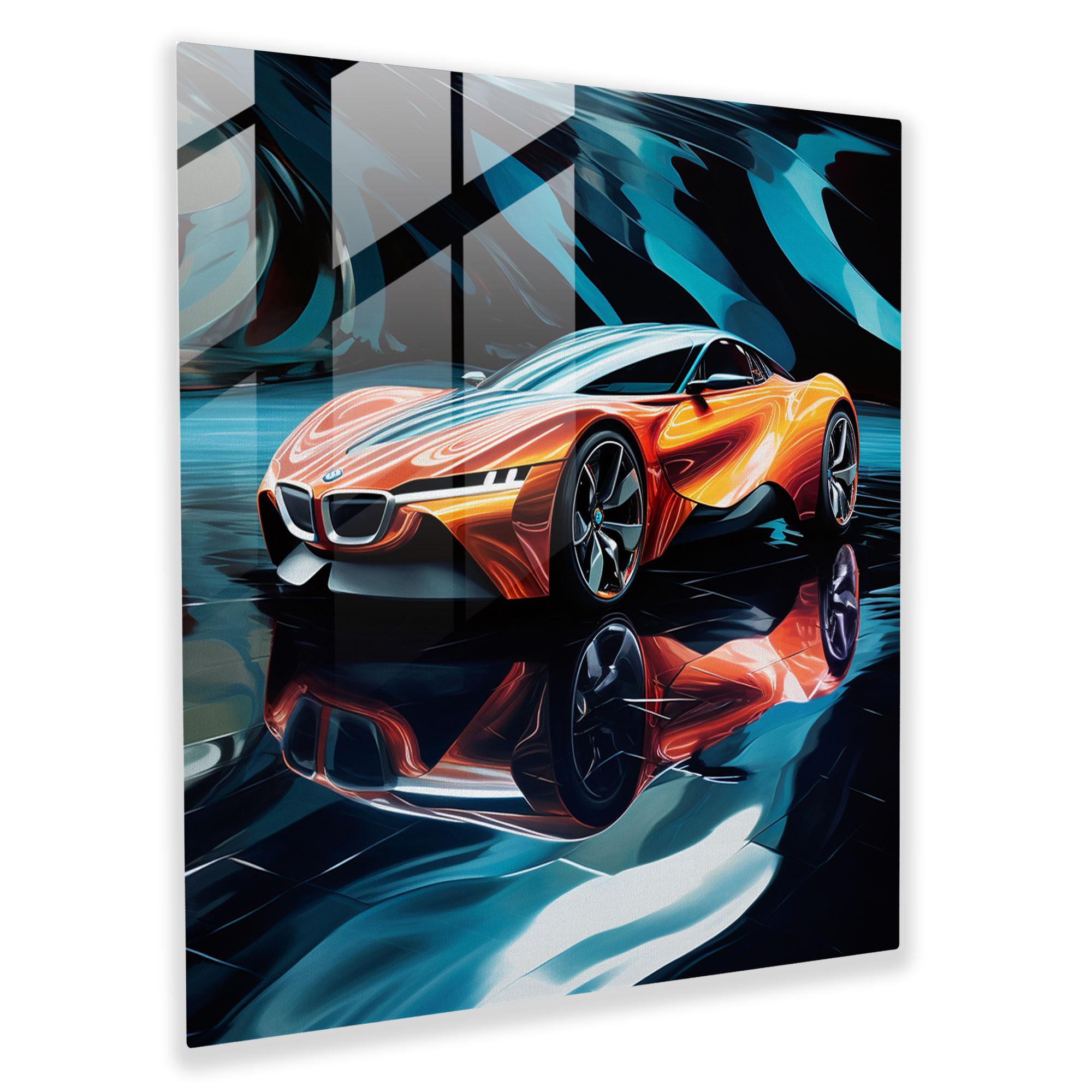 Bmw Artistic Glass Print - Bmw, Beauty, Wall Decoration, Artistic