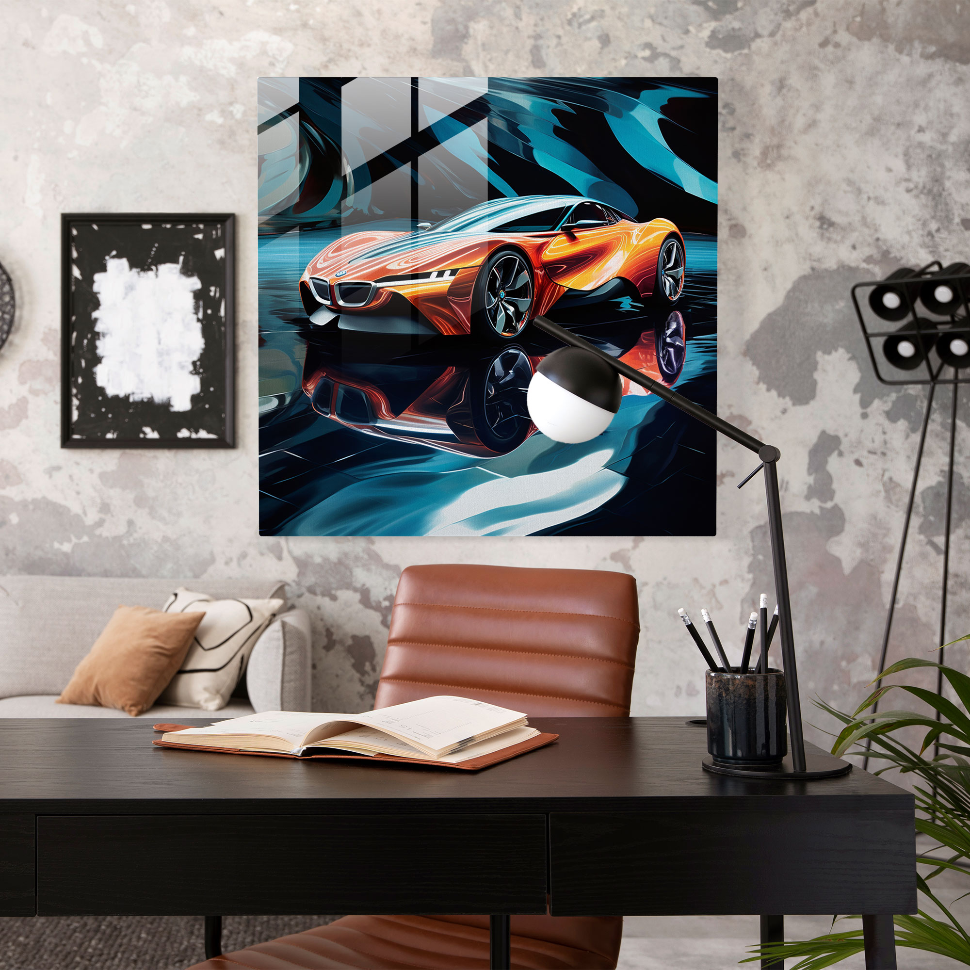 Bmw Artistic Glass Print - Bmw, Beauty, Wall Decoration, Artistic