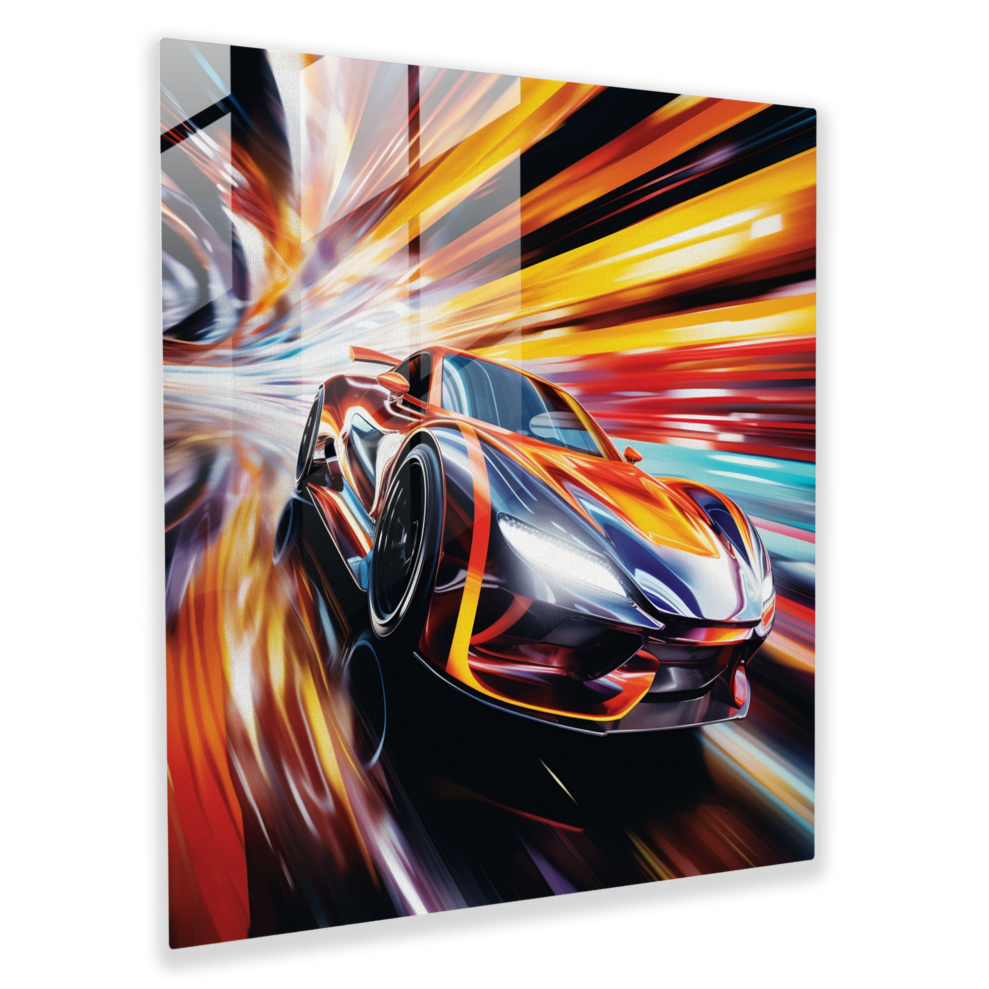 Bmw Abstract Glass Print - Bmw, Glass Wall Art, Glass Art, Modern Art