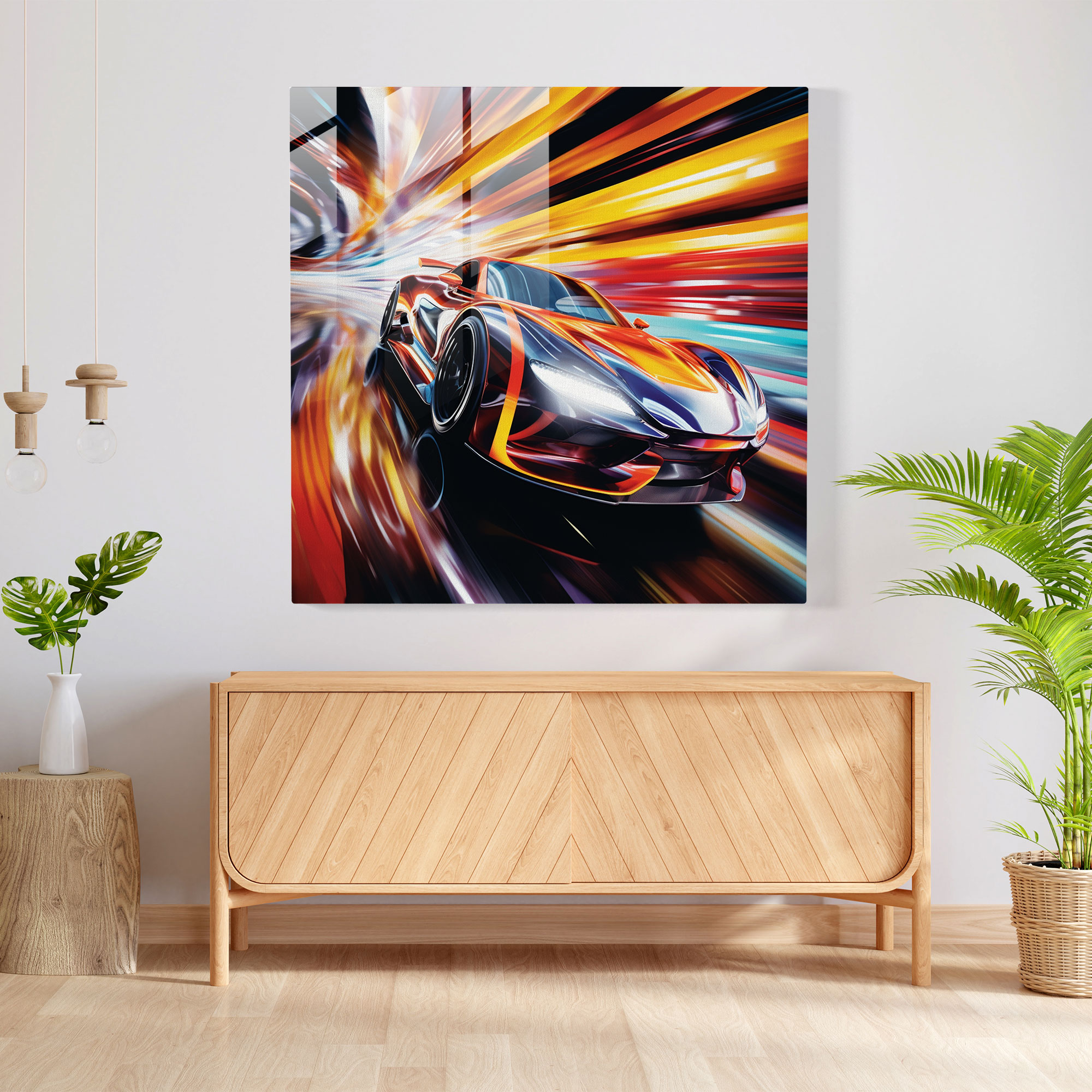 Bmw Abstract Glass Print - Bmw, Glass Wall Art, Glass Art, Modern Art