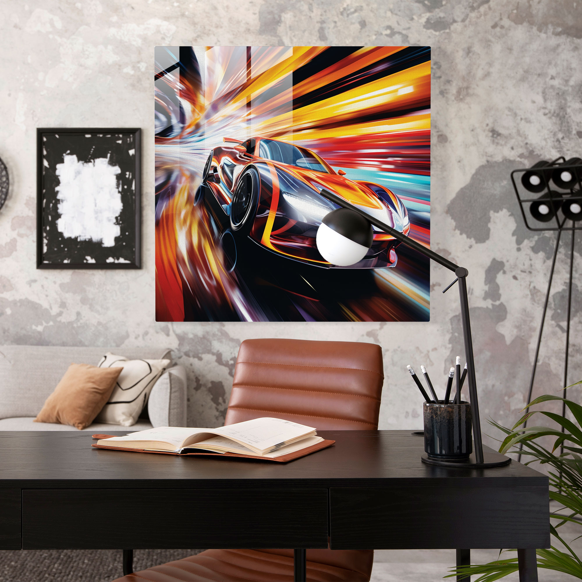 Bmw Abstract Glass Print - Bmw, Glass Wall Art, Glass Art, Modern Art