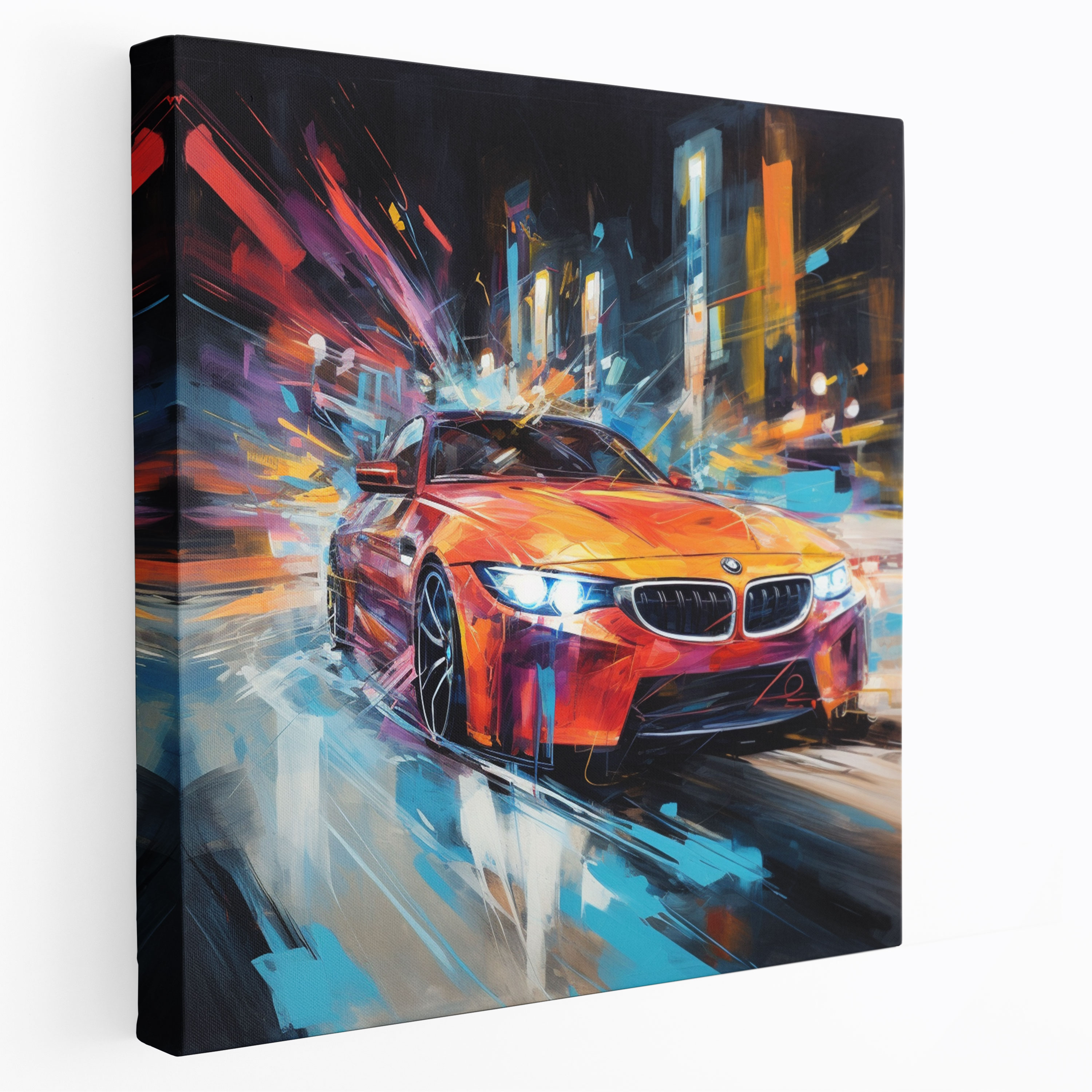 Bmw Abstract Canvas Print - Bmw, Home Decoration, Sports Car, Canvas