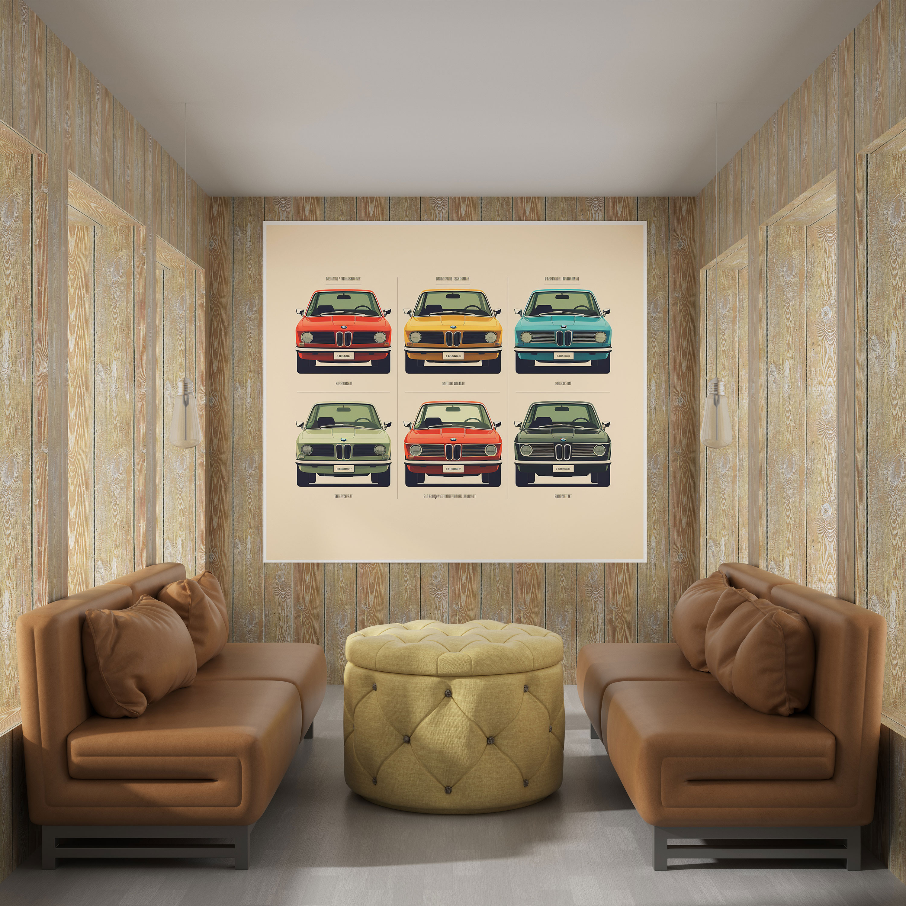 Bmw Evolution Poster Druck - Wanddekoration Leinwandbild