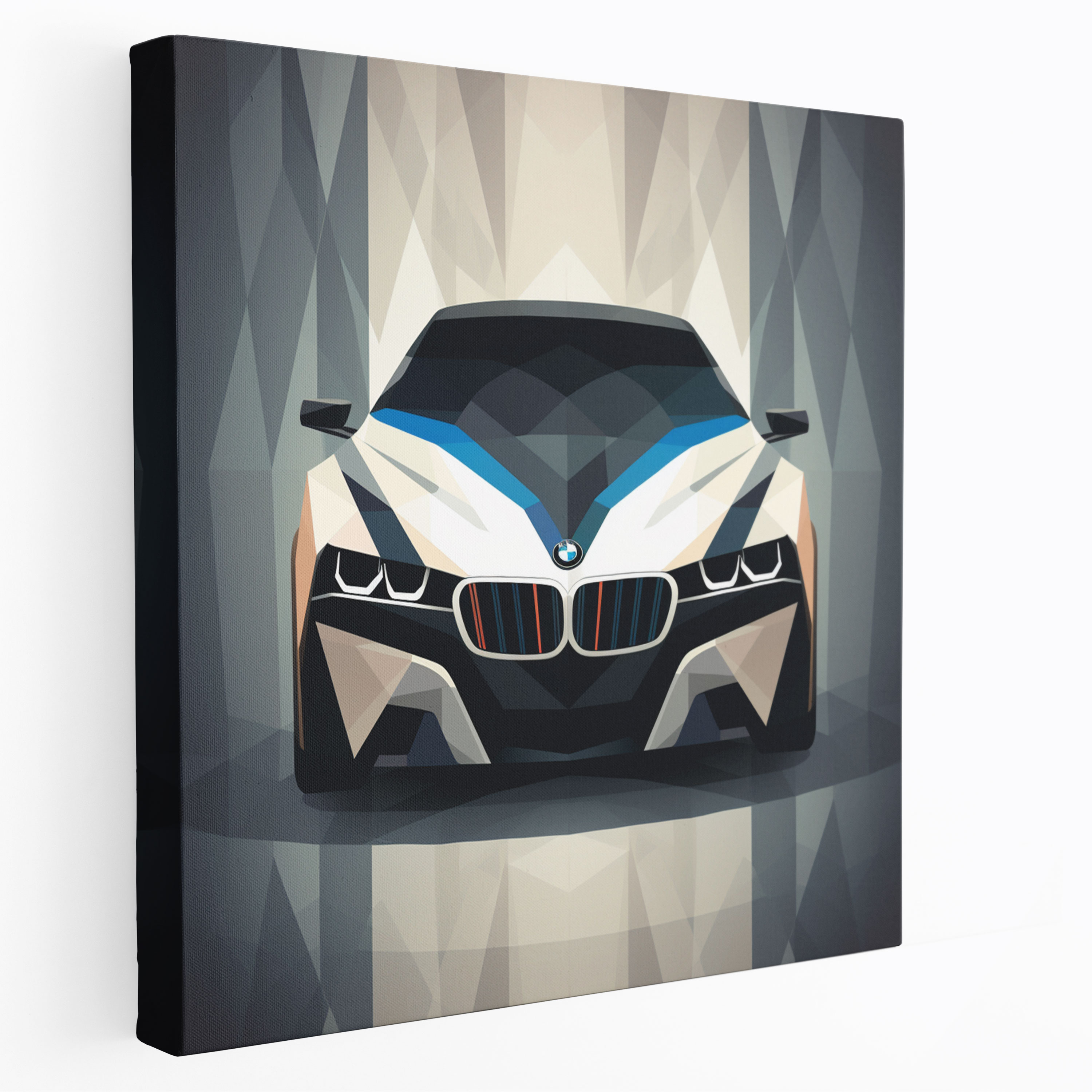 Bmw Geometric Canvas Print - Bmw, Bmw, Canvas Wall Art, Canvas Print