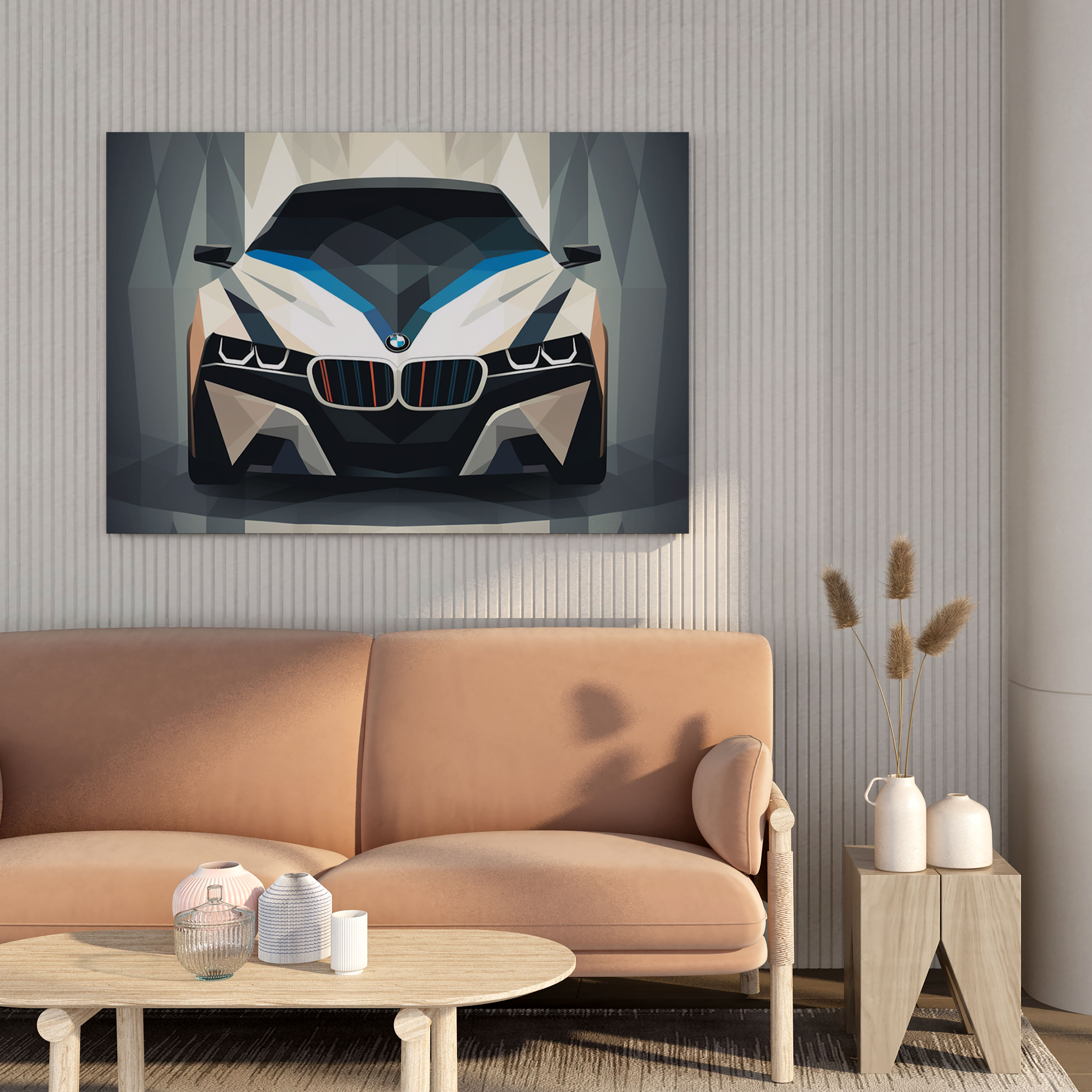 Bmw Geometric Canvas Print - Bmw, Bmw, Canvas Wall Art, Canvas Print
