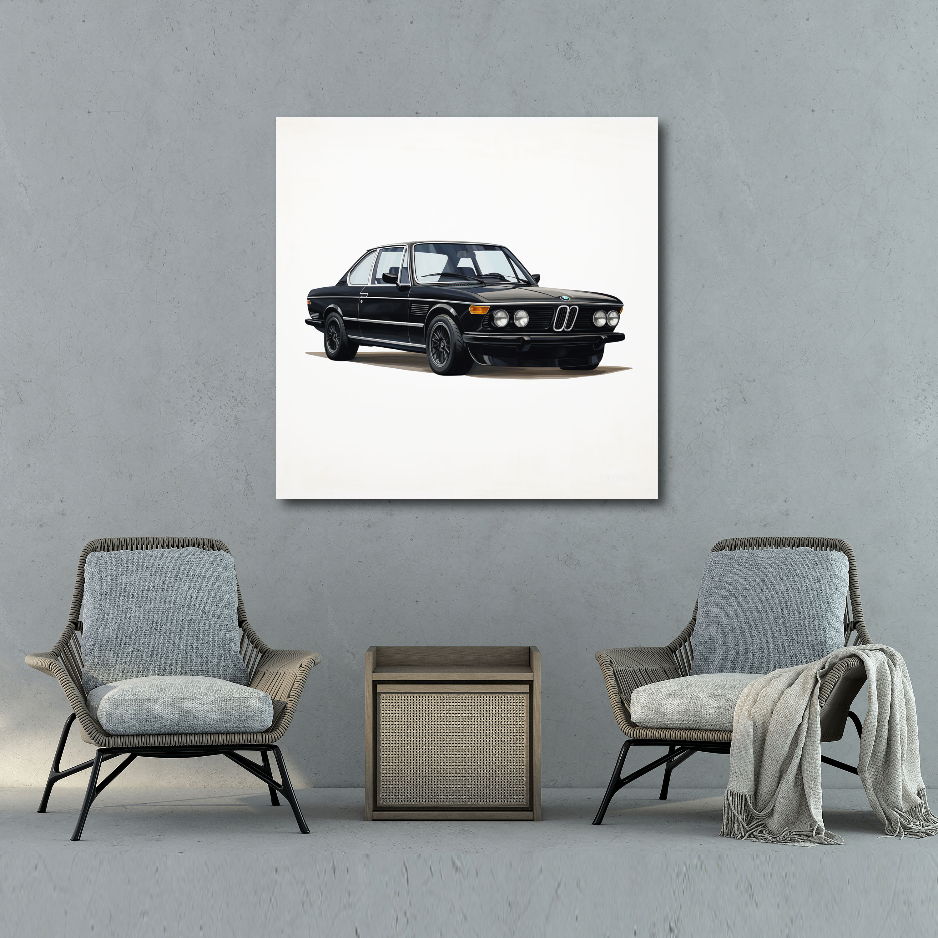 Bmw Minimalist Wall Art - Bmw, Canvas, Home Decoration, Wall Decoration