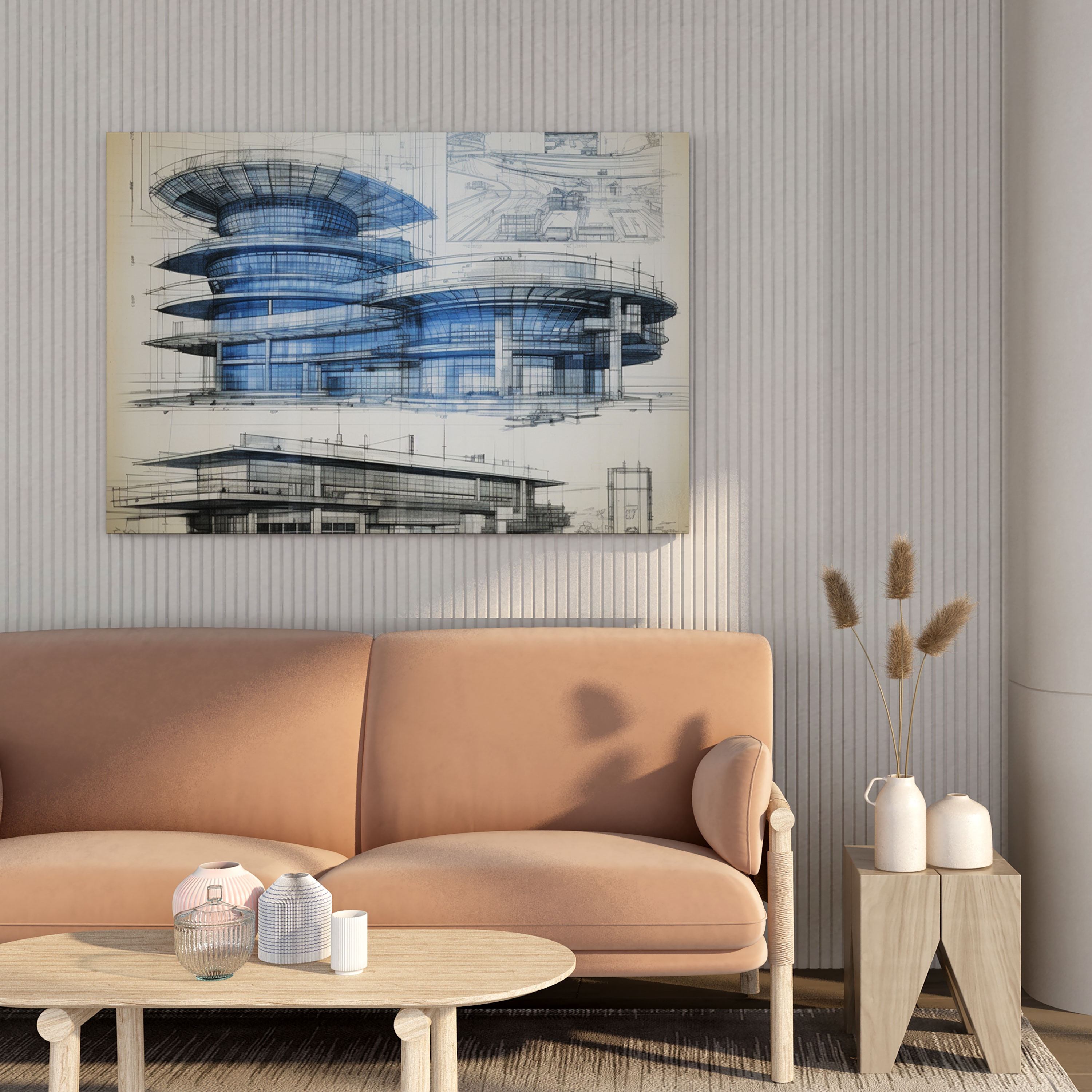 Bmw Headquarters Blueprint Wall Decoration - Bmw, Bmw, Wall Decoration, Wall Art