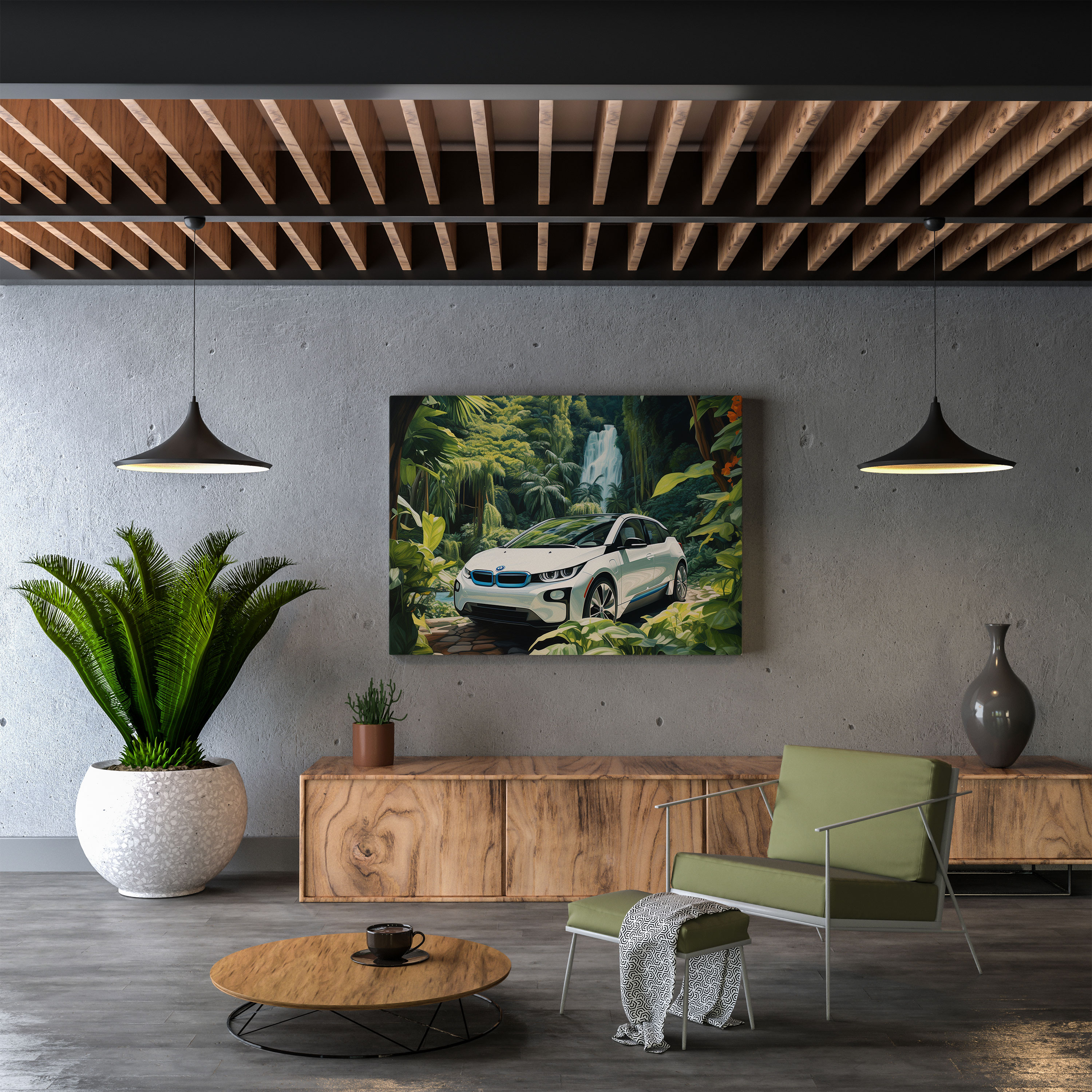 Bmw Canvas Print - Serene Landscape - Bmw, Bmw Canvas Wall Art, Bmw Wall Art, Nature