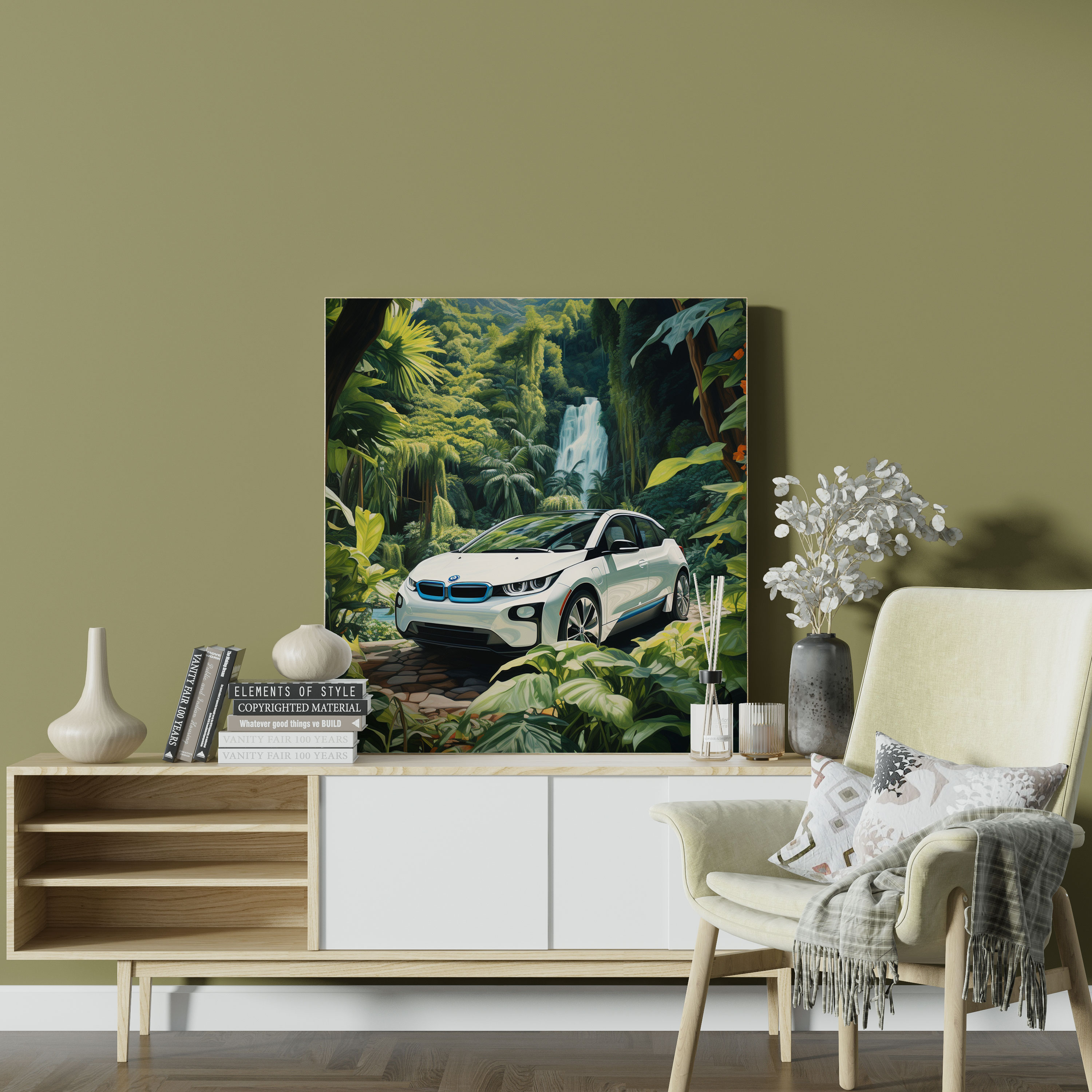 Bmw Canvas Print - Serene Landscape - Bmw, Bmw Canvas Wall Art, Bmw Wall Art, Nature