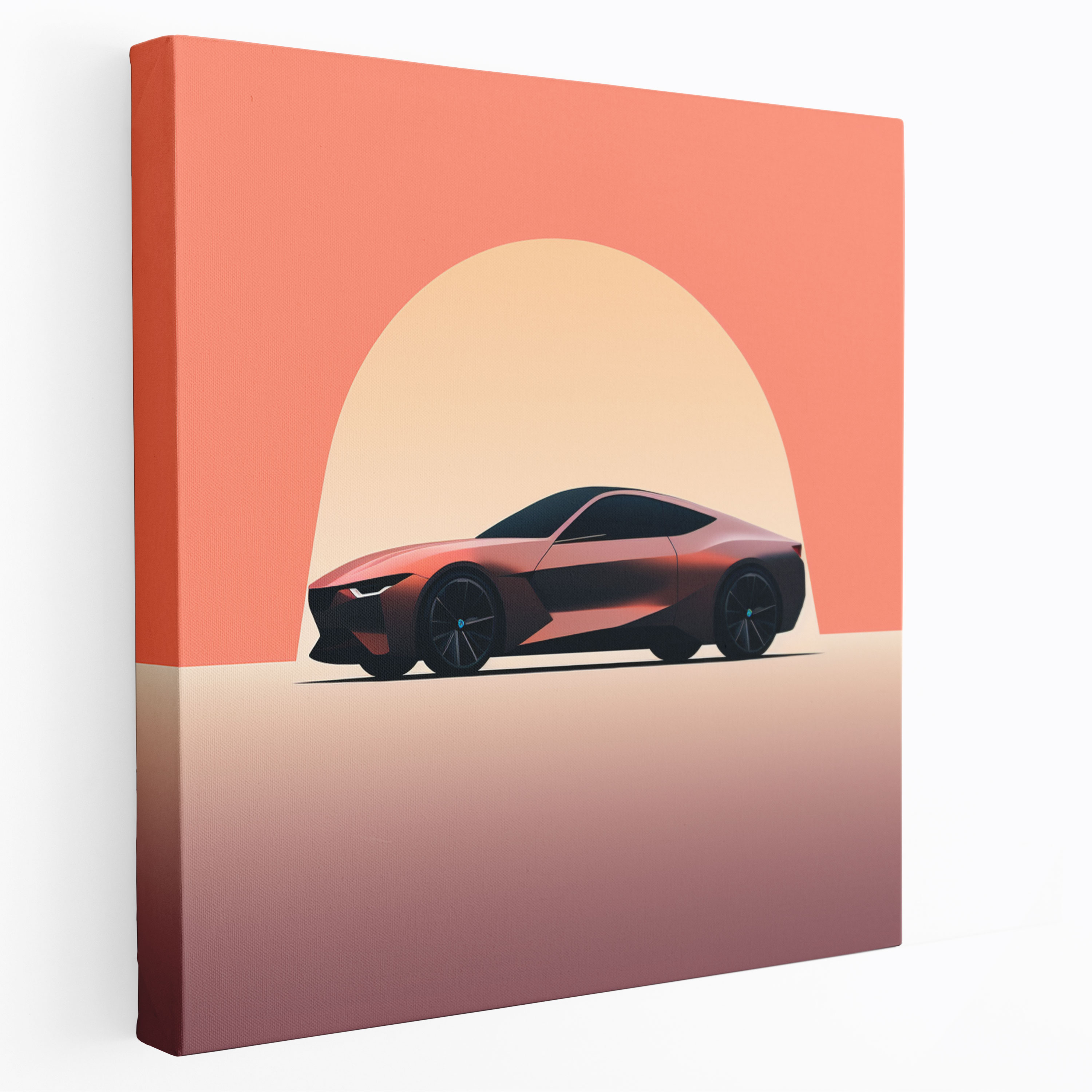 Bmw Minimalist Silhouette Wall Decoration - Bmw, Sleek Silhouette, Wall Art, Home Decoration