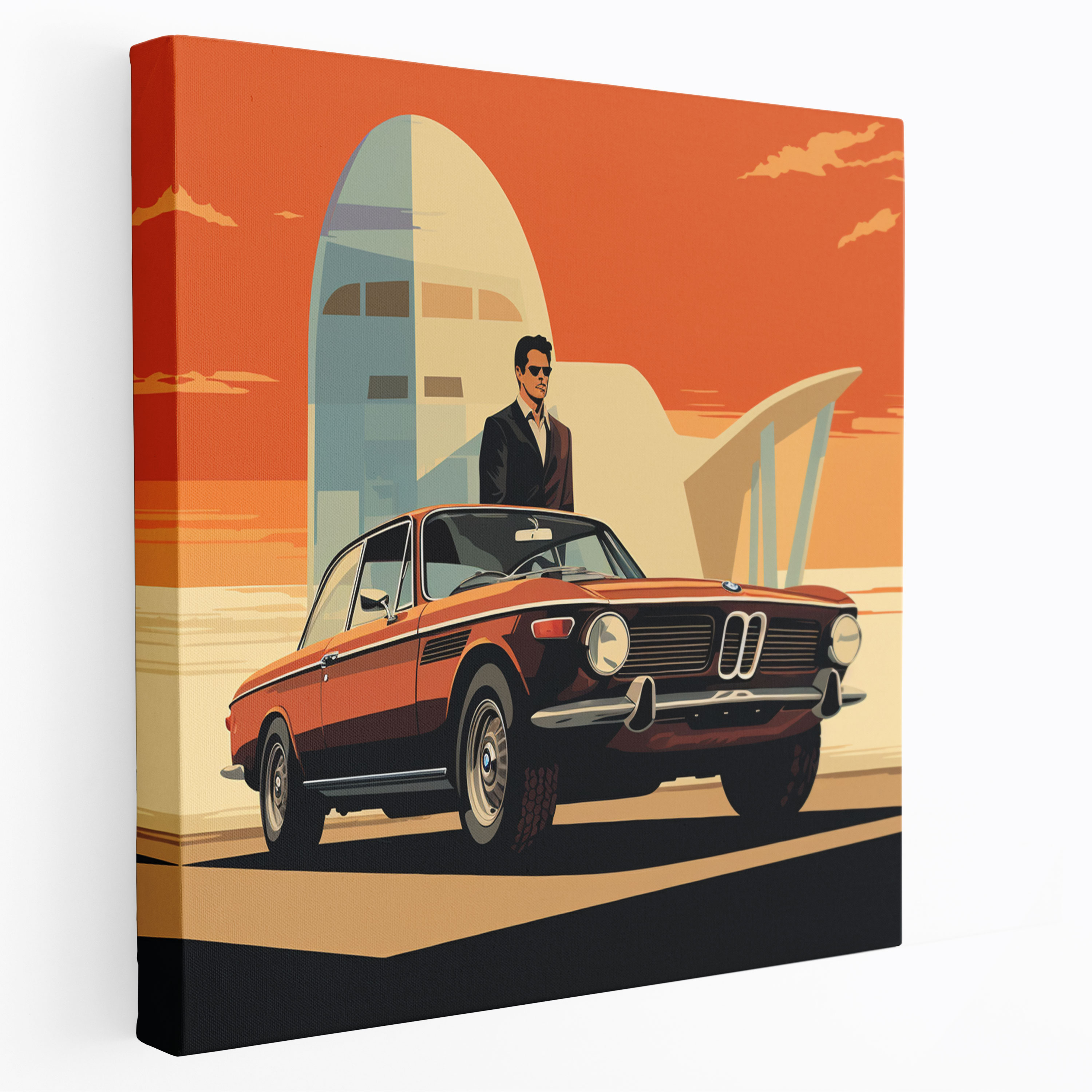 Bmw Retro Poster Wall Art - Bmw, Wall Decoration, Bold Typography, Wall Art