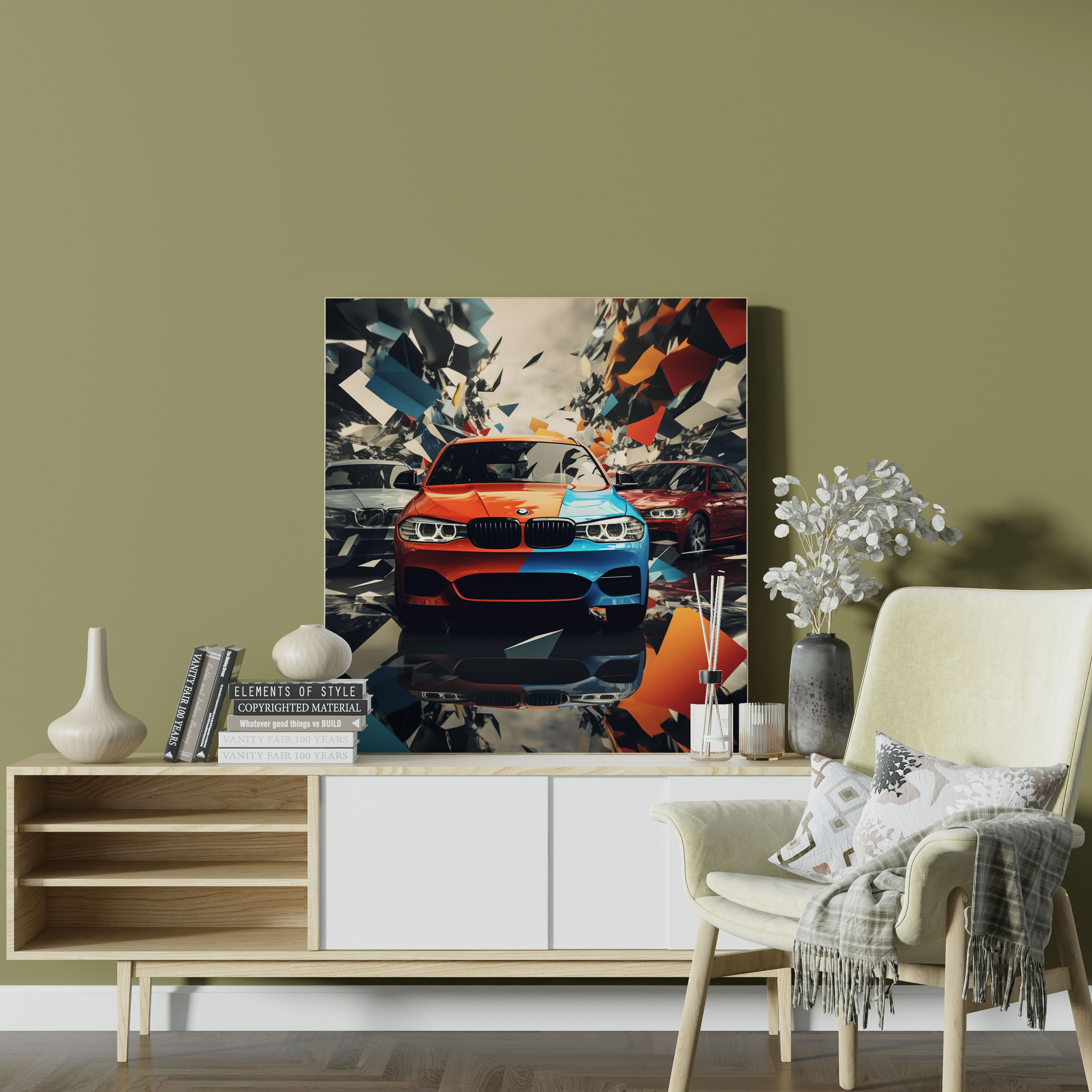 Bmw Auto Collage Leinwandbild - Bmw Bmw Automodelle Collage-Stil Home Decoration