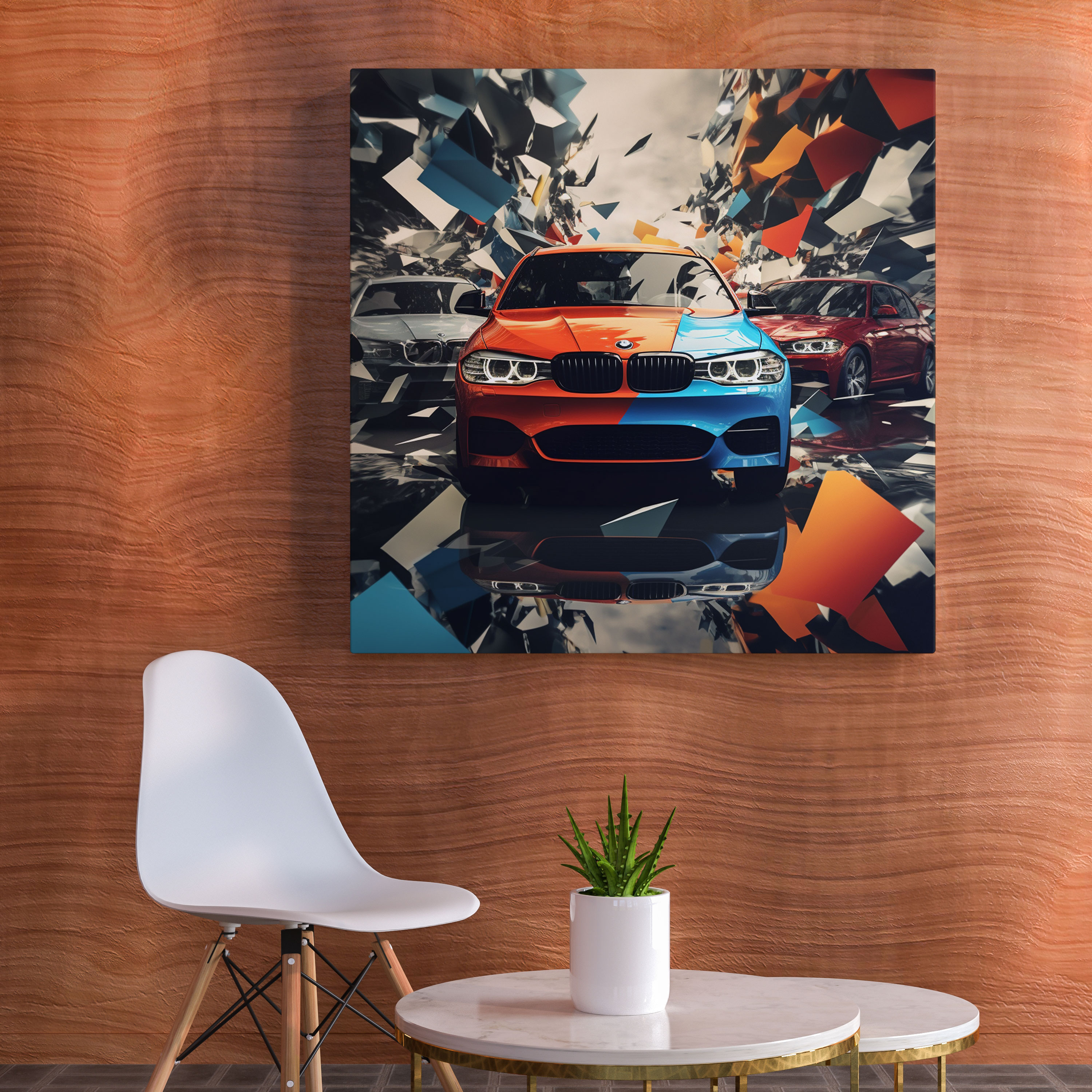 Bmw Auto Collage Leinwandbild - Bmw Bmw Automodelle Collage-Stil Home Decoration