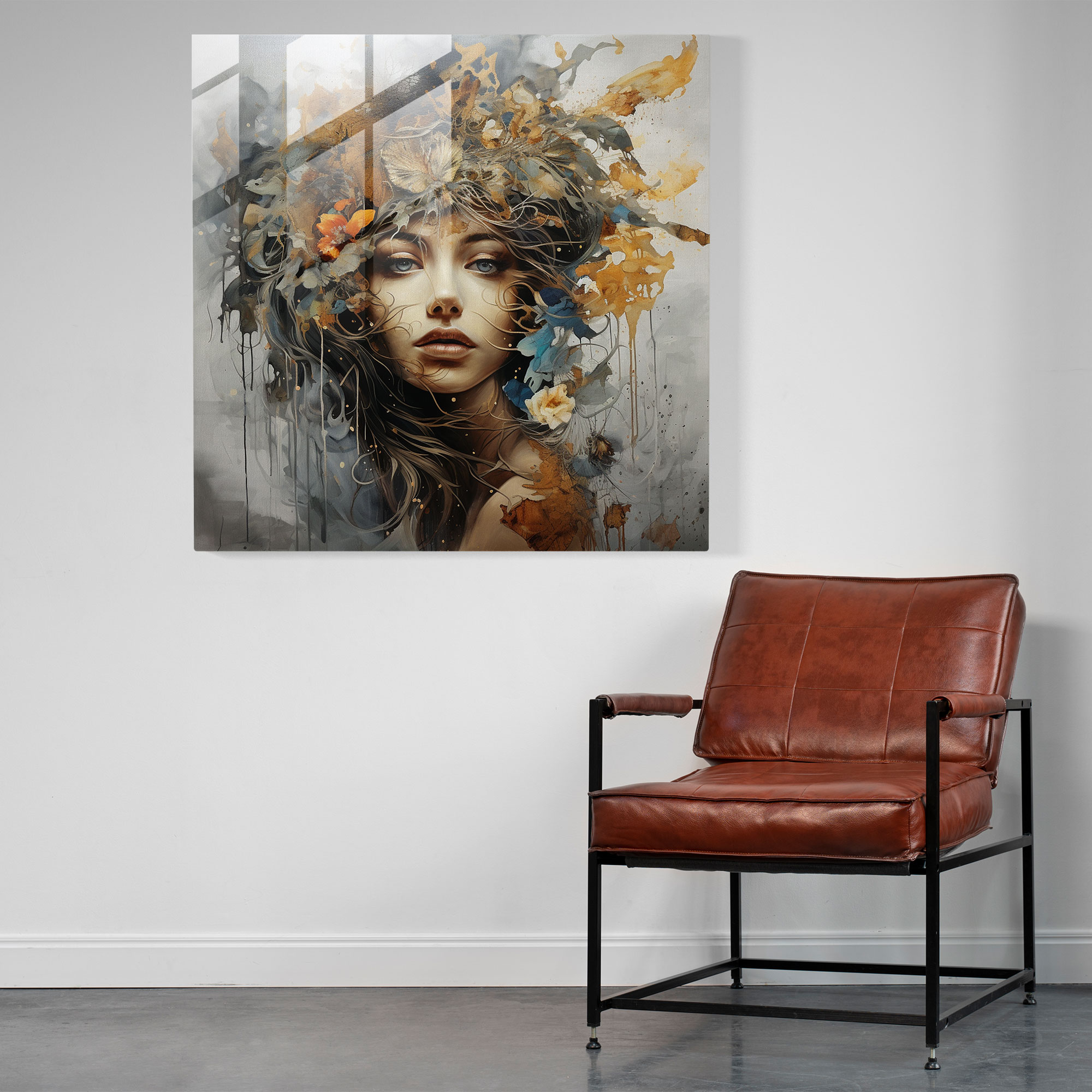Born Mixed Media Artwork Glass Print - Born, Versatile, Glass Print, Mixed Media Artwork