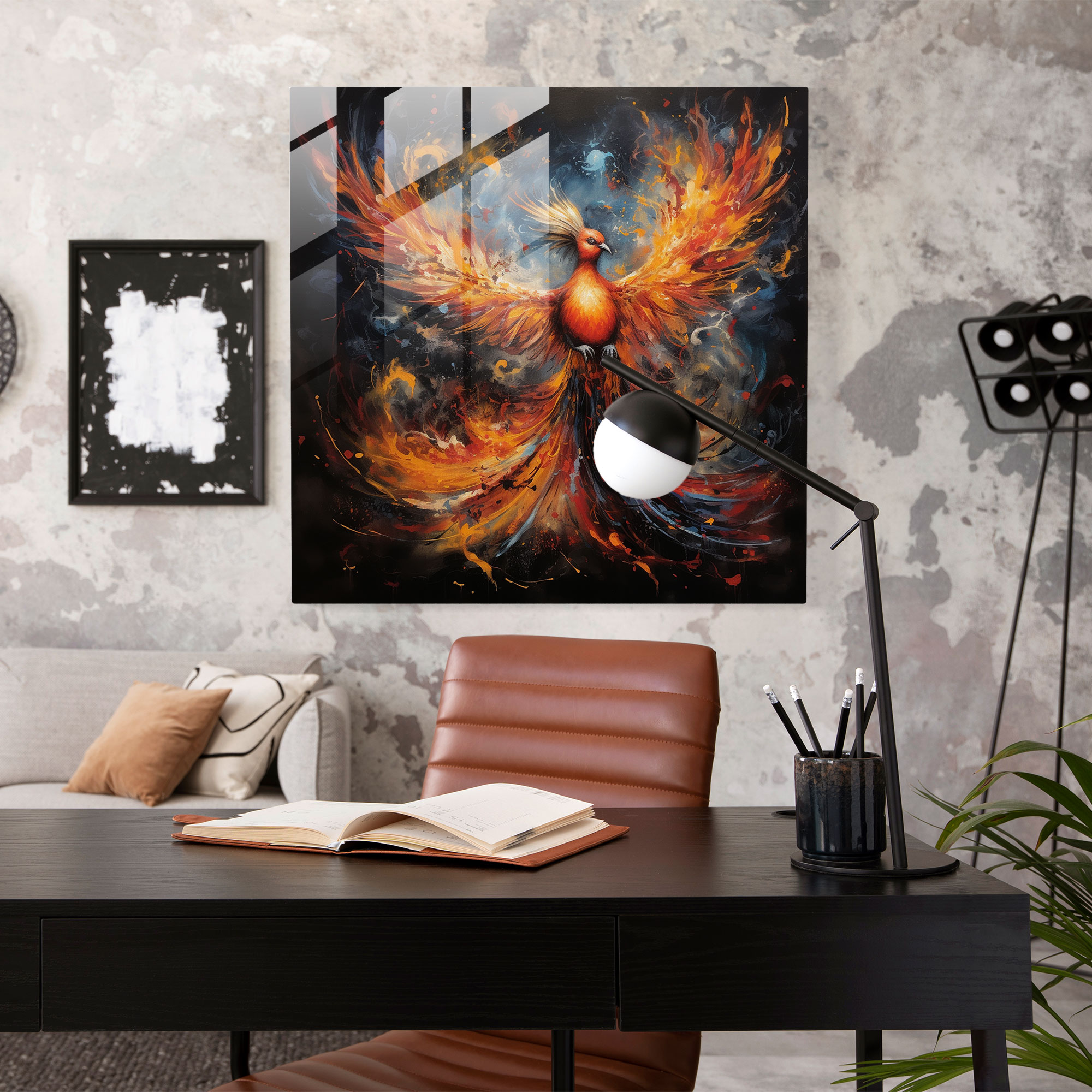 Born To Rise: Mixed Media Glass Print - Born, Overcome Challenges, Glass Wall Art, Glass Print