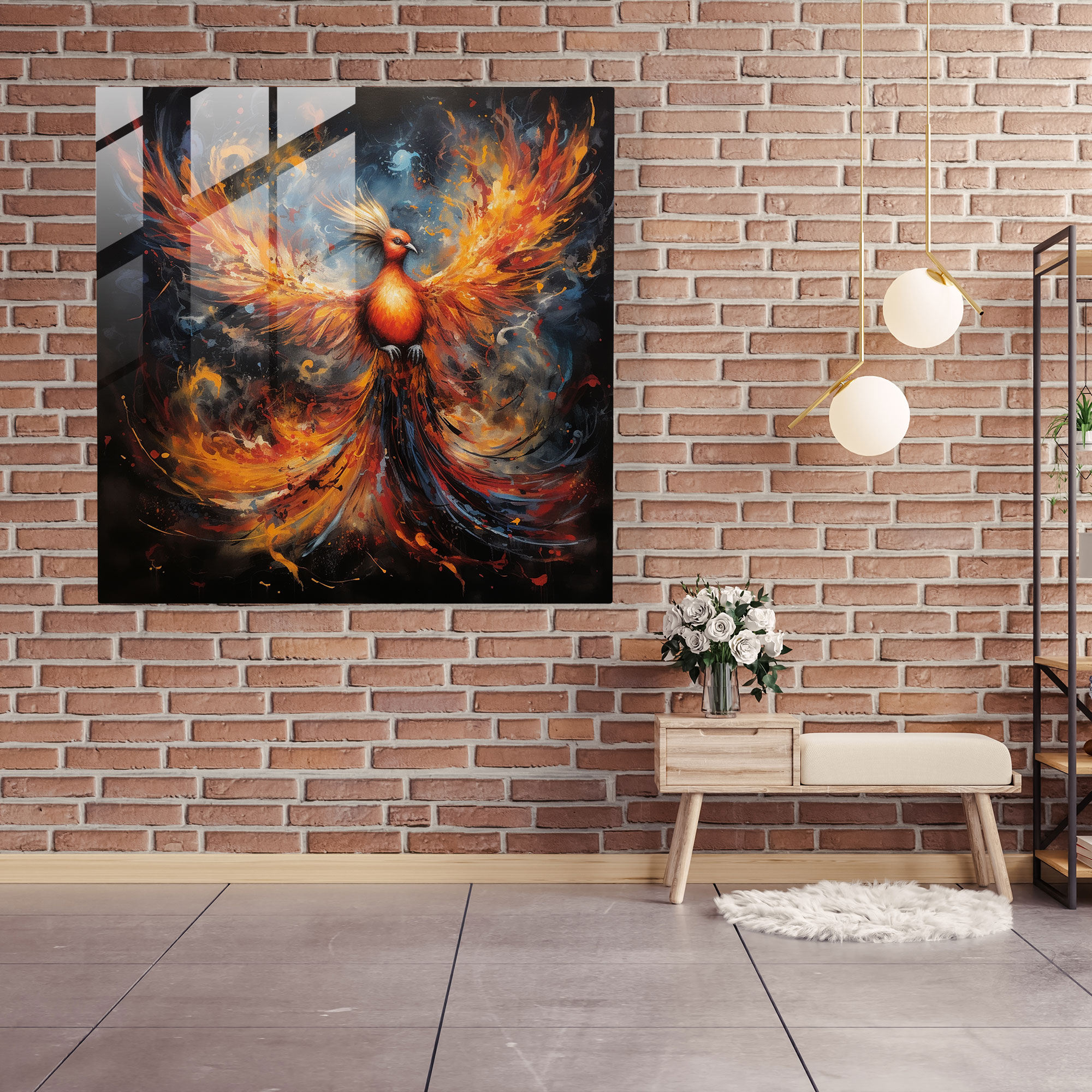 Born To Rise: Mixed Media Glass Print - Born, Overcome Challenges, Glass Wall Art, Glass Print