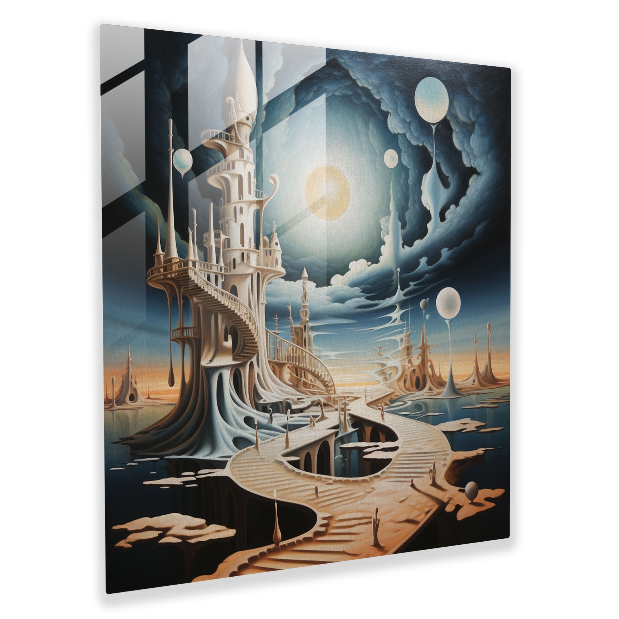 Mystical Born Glass Print - Born, Modern Art, Imaginative, Home Decoration