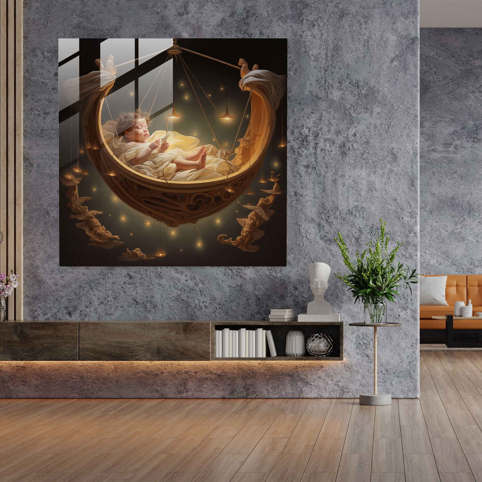 Glasbild Born Traumlandschaften - Born Wohnkultur moderne Kunst