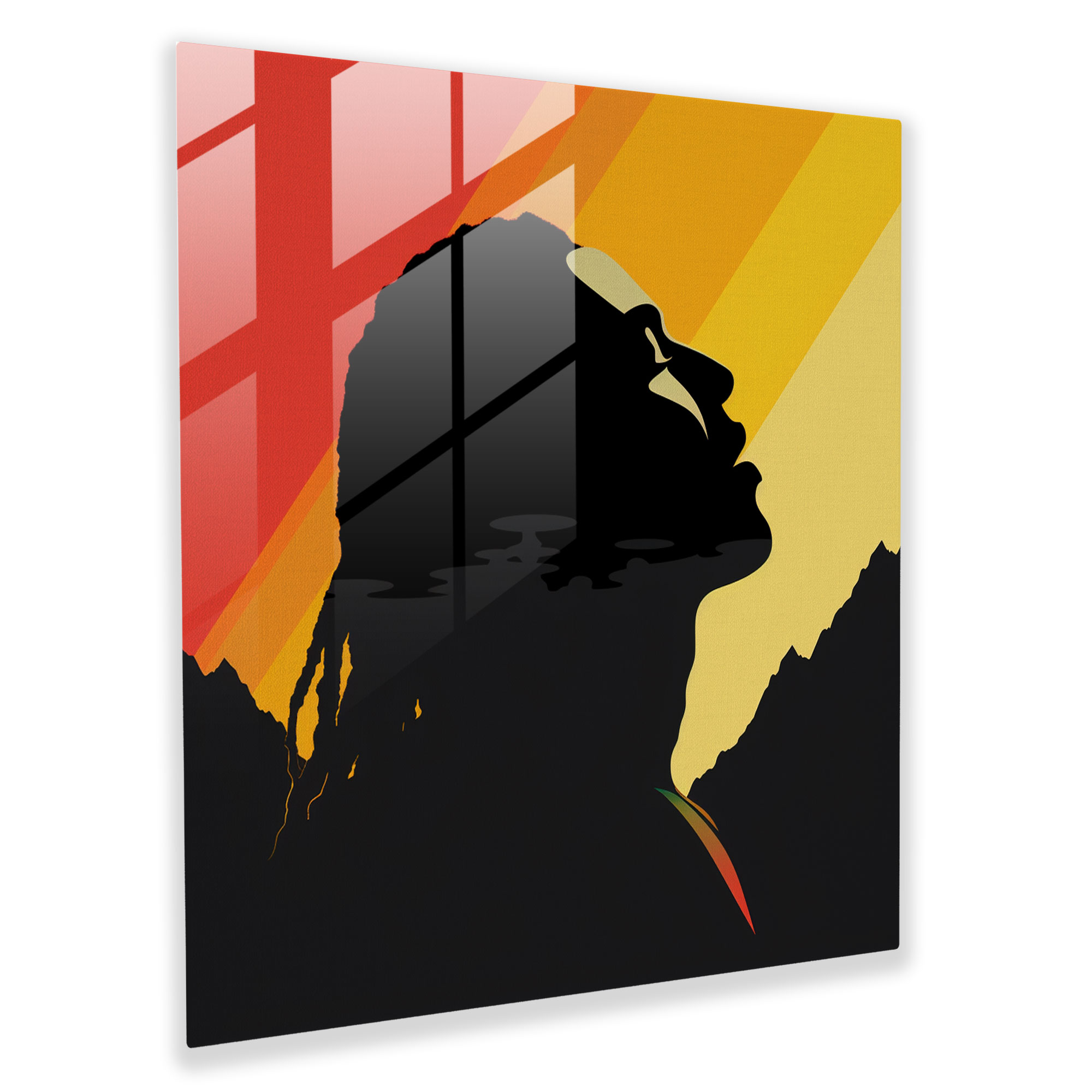 Bob Marley Glass Print - Minimalist Design - Bob Marley, Glass Print, Wall Decoration, Bob Marley