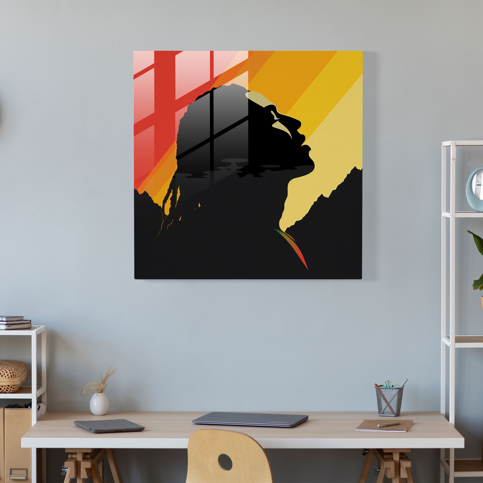 Bob Marley Glass Print - Minimalist Design - Bob Marley, Glass Print, Wall Decoration, Bob Marley
