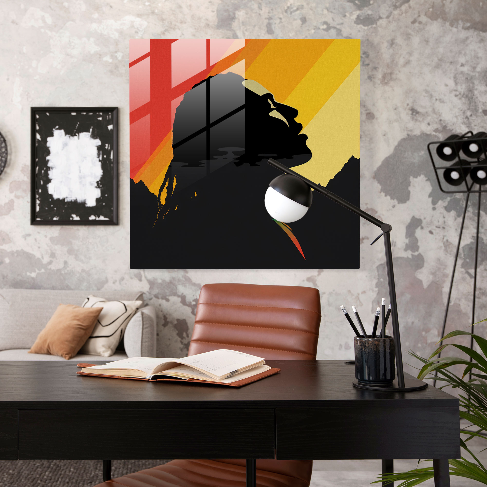 Bob Marley Glass Print - Minimalist Design - Bob Marley, Glass Print, Wall Decoration, Bob Marley