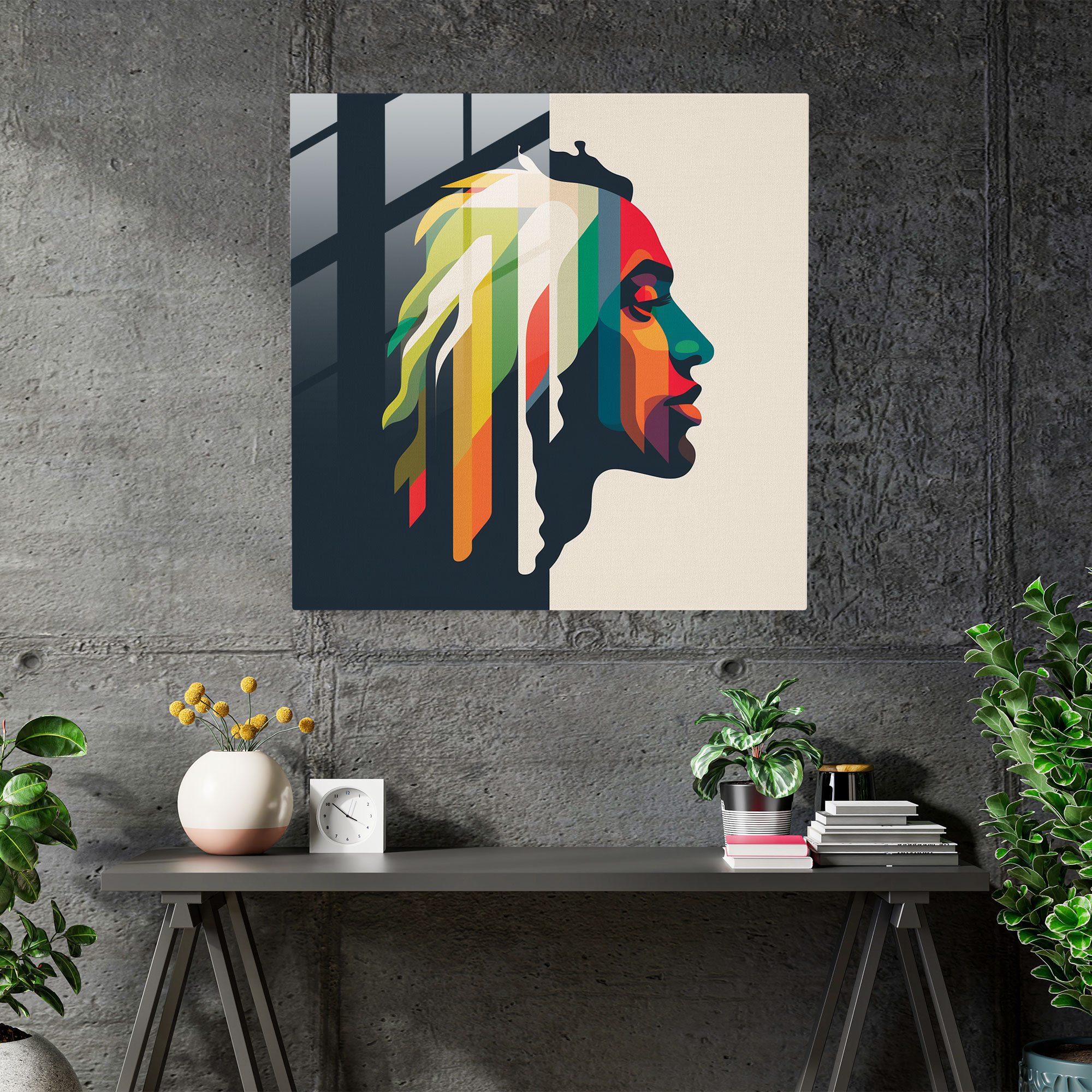 Minimalist Bob Marley Glass Print - Bob Marley, Modern Art, Wall Decoration, Bob Marley