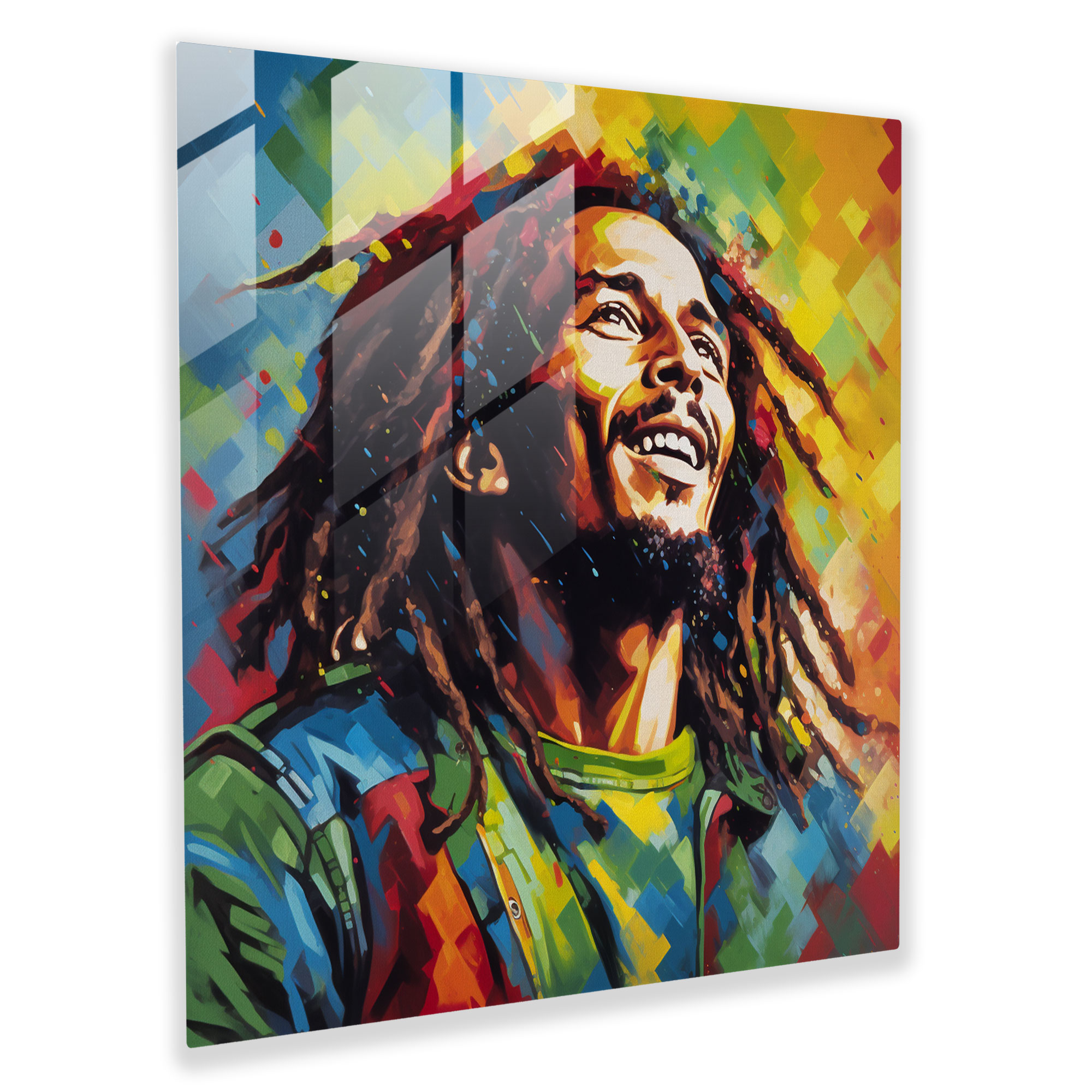 King Of Reggae Glass Print - Bob Marley, Musical Legacy, Glass Print, Bob Marley