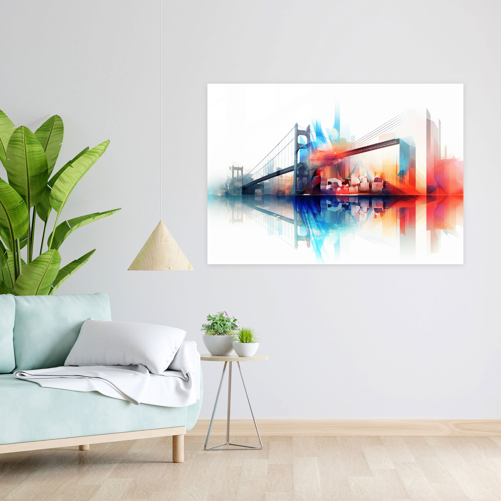 Bosphorus Bridge Glass Print - Bosphorus Bridge, Glass Wall Art, Vibrant Colors, Glass Print