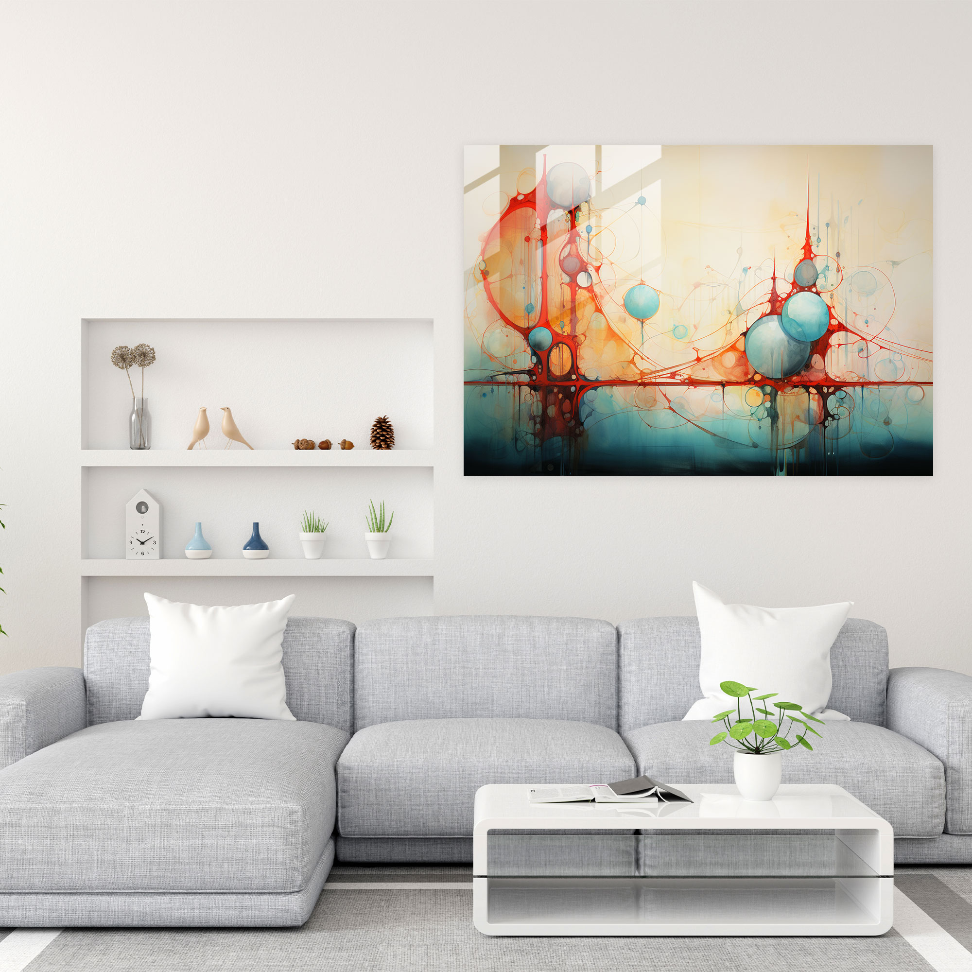 Bosphorus Bridge Glass Print - Bosphorus Bridge, Home Decoration, Dreamlike Portrayal, Glass Wall Art