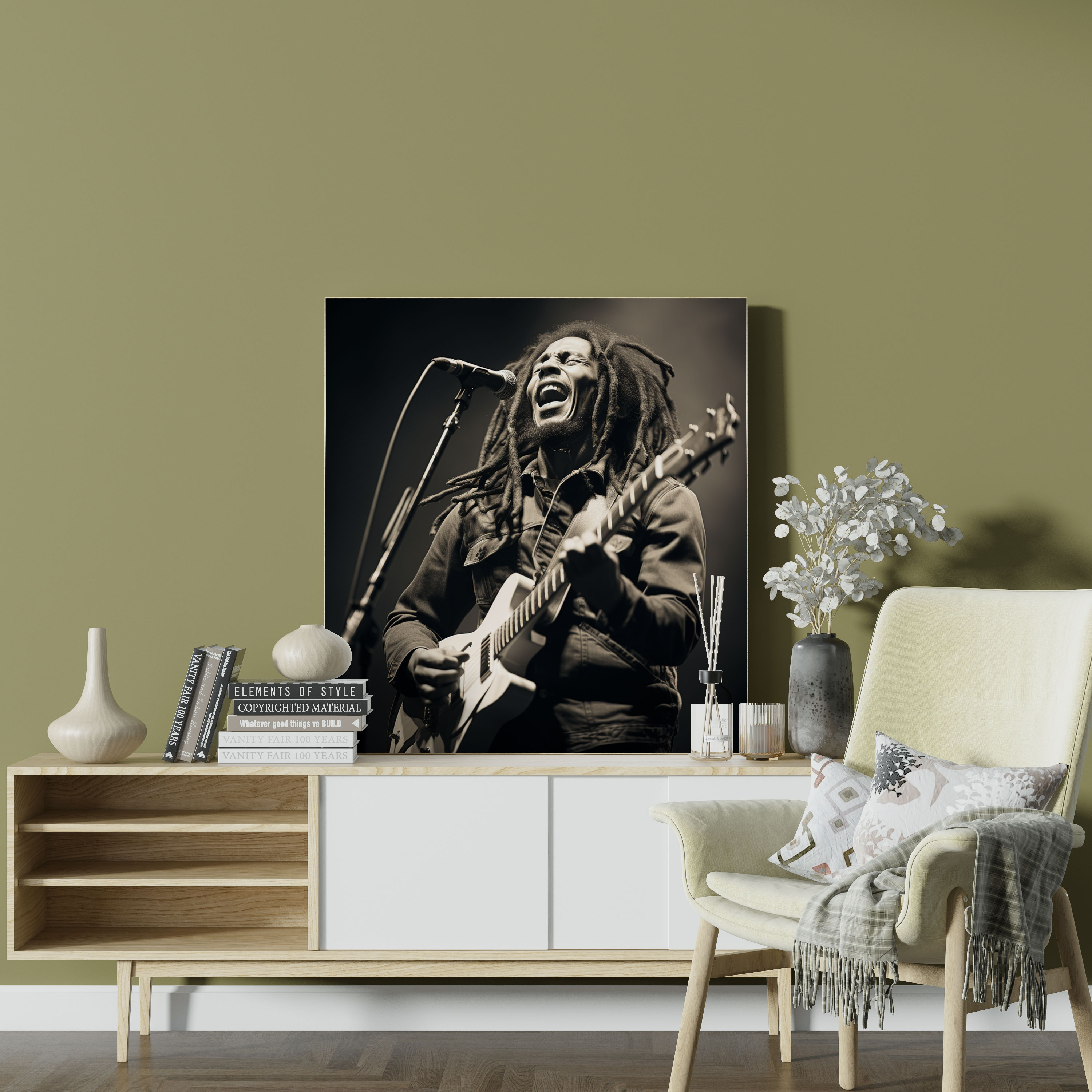 Bob Marley Wall Art - Bob Marley, Bob Marley, Black And White Photograph, Canvas Wall Art