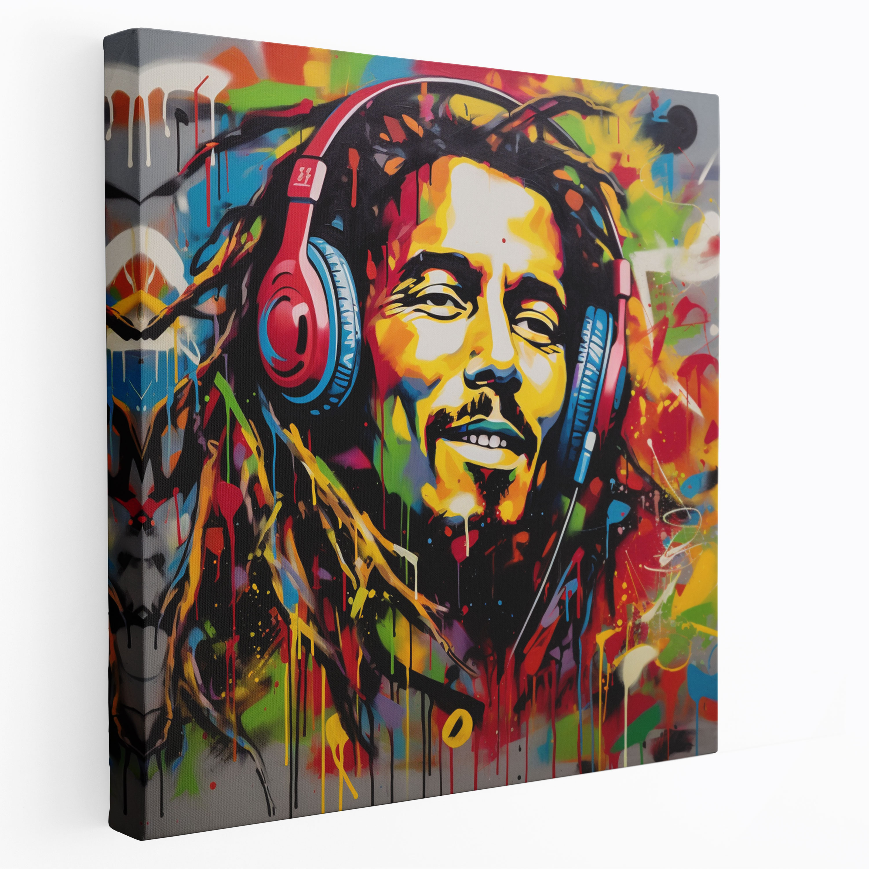 Bob Marley Canvas Print - Bob Marley, Music Lover, Canvas, Canvas Print