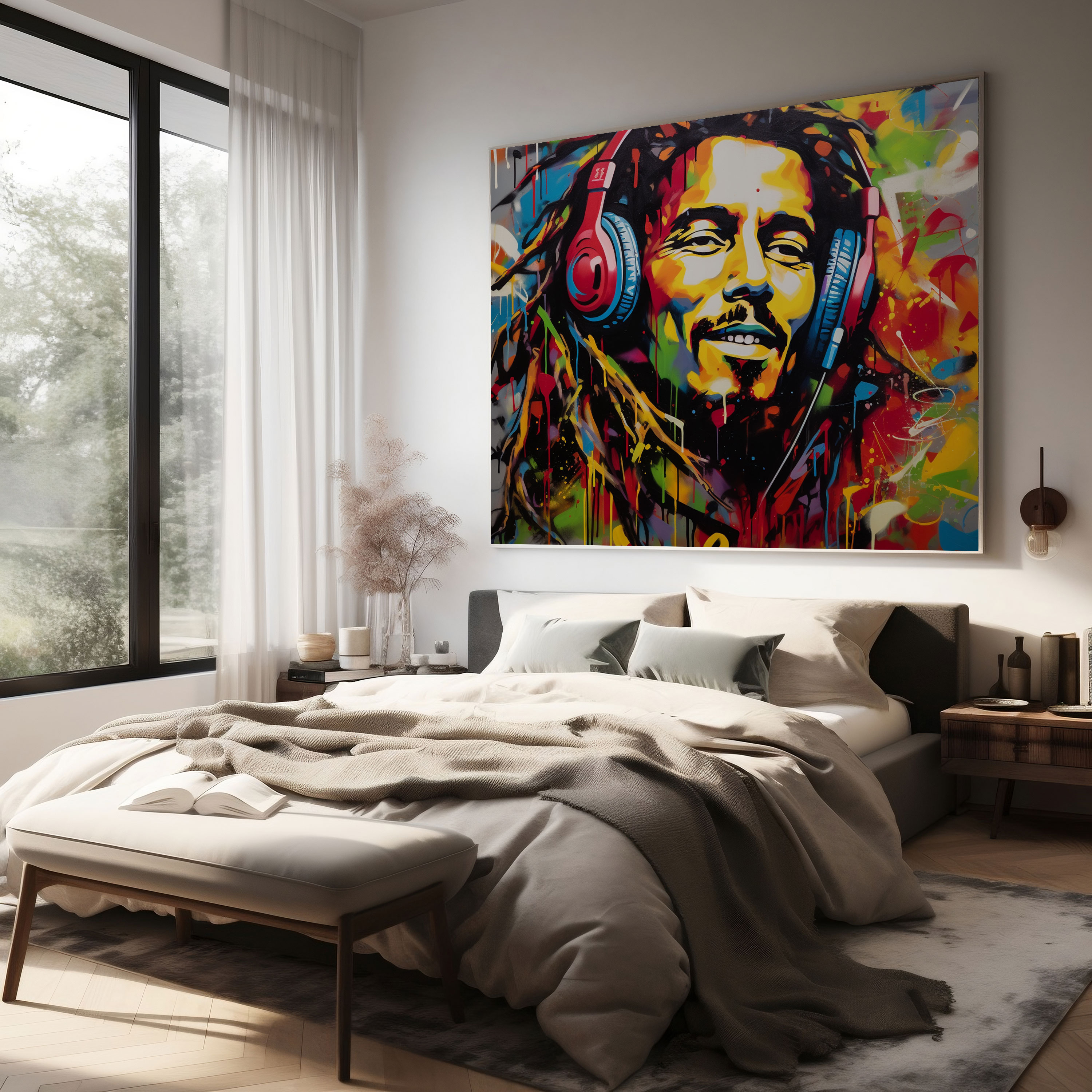 Bob Marley Canvas Print - Bob Marley, Music Lover, Canvas, Canvas Print