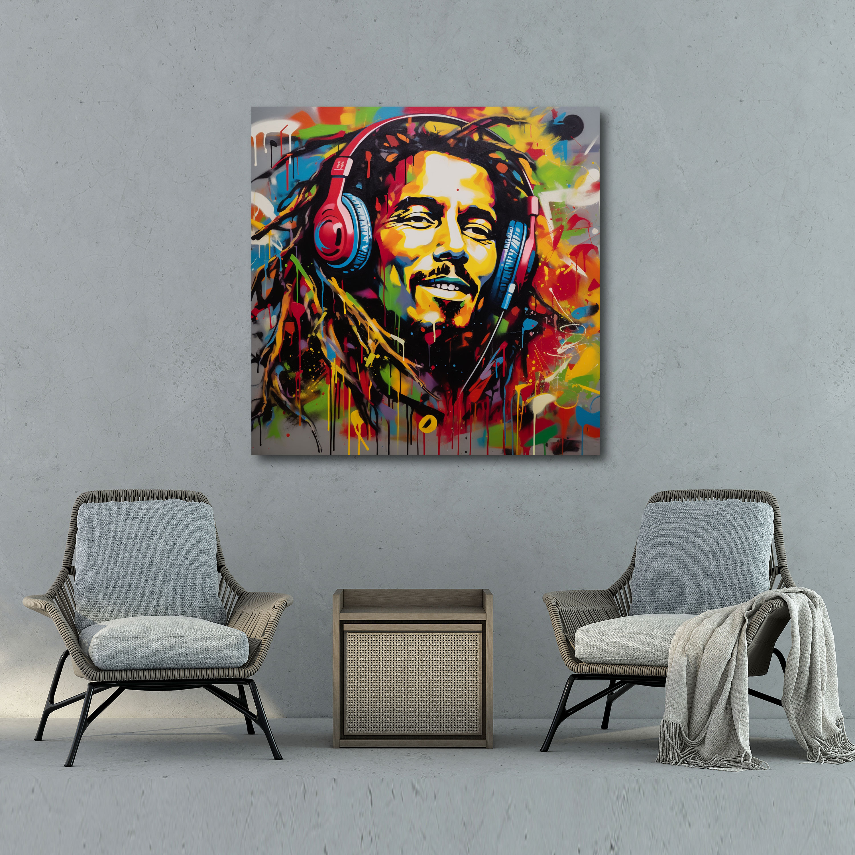 Bob Marley Canvas Print - Bob Marley, Music Lover, Canvas, Canvas Print