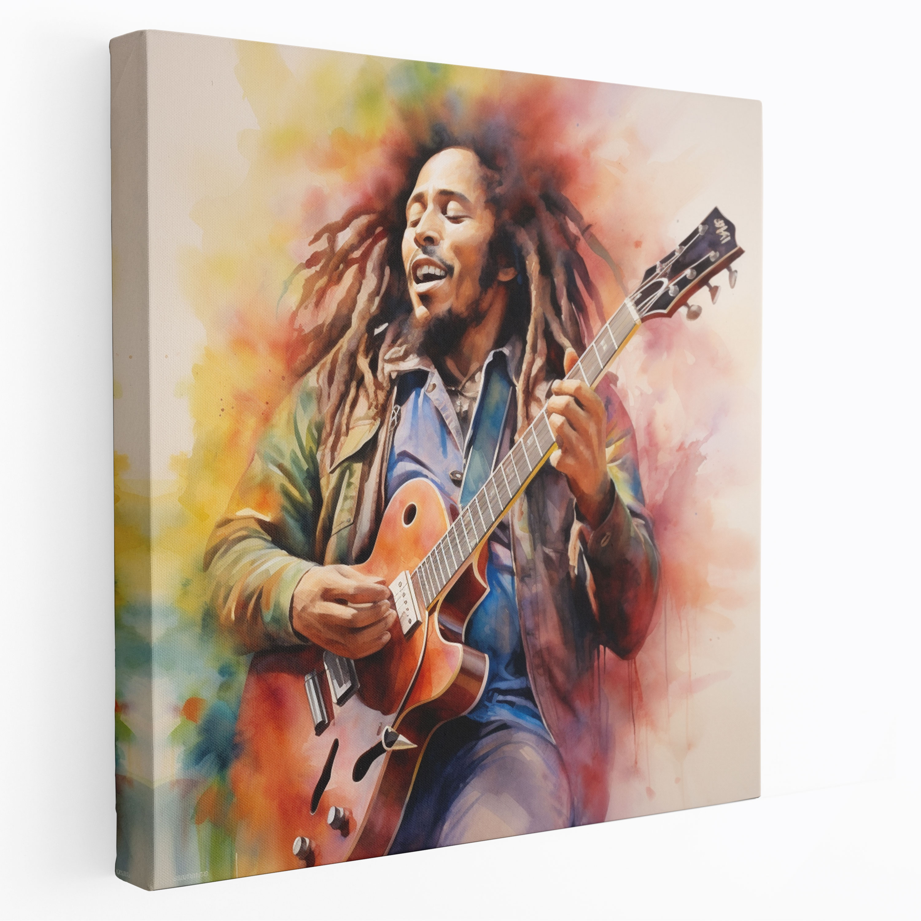Bob Marley Wall Art - Bob Marley, Watercolor Painting, Wall Art, Wall Decoration