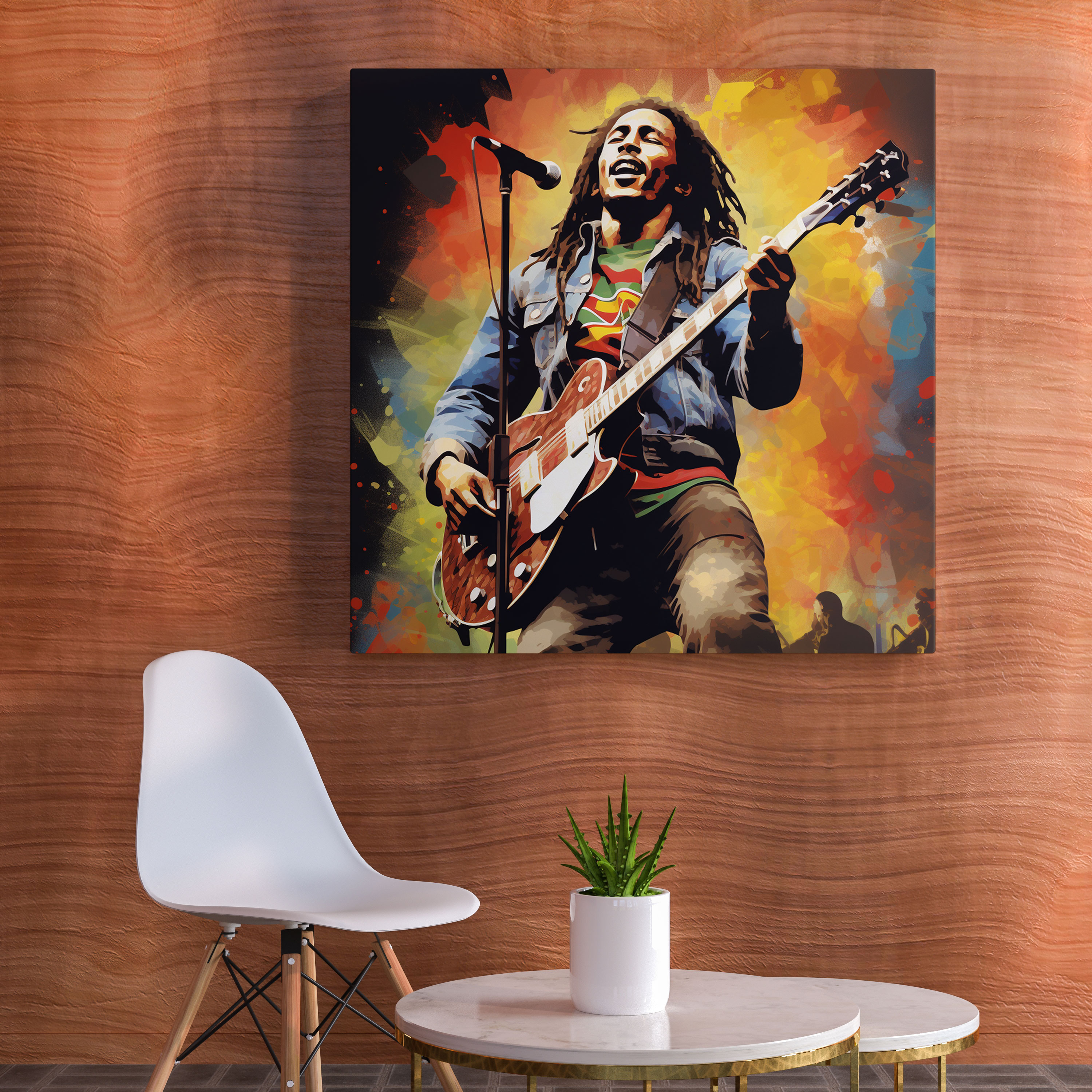 Bob Marley Duvar Dekorasyonu - Bob Marley Kanvas Tablo Duvar Sanatı