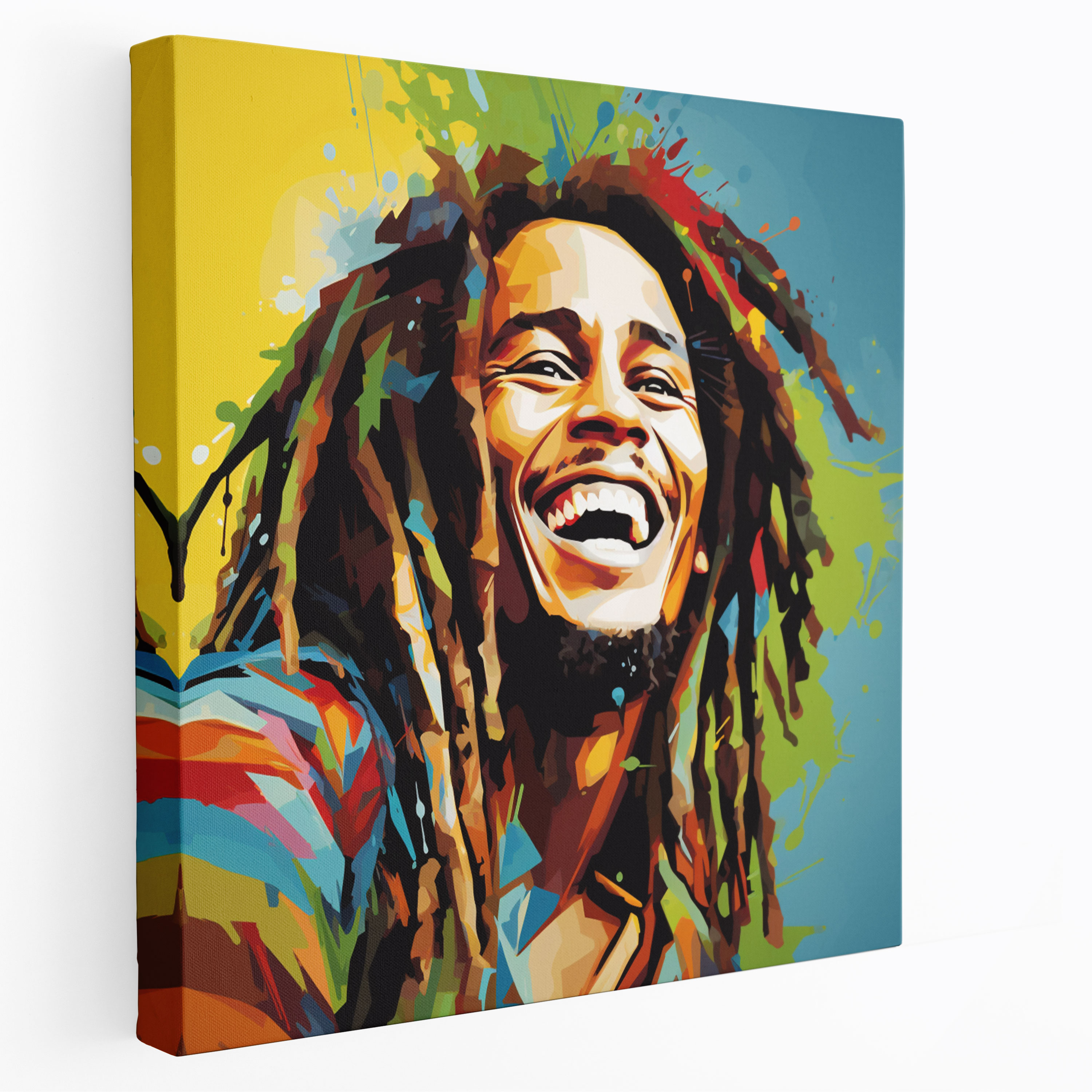 Bob Marley Canvas Print - Pop Art Illustration - Bob Marley, Wall Art, Canvas Print, Canvas Wall Art